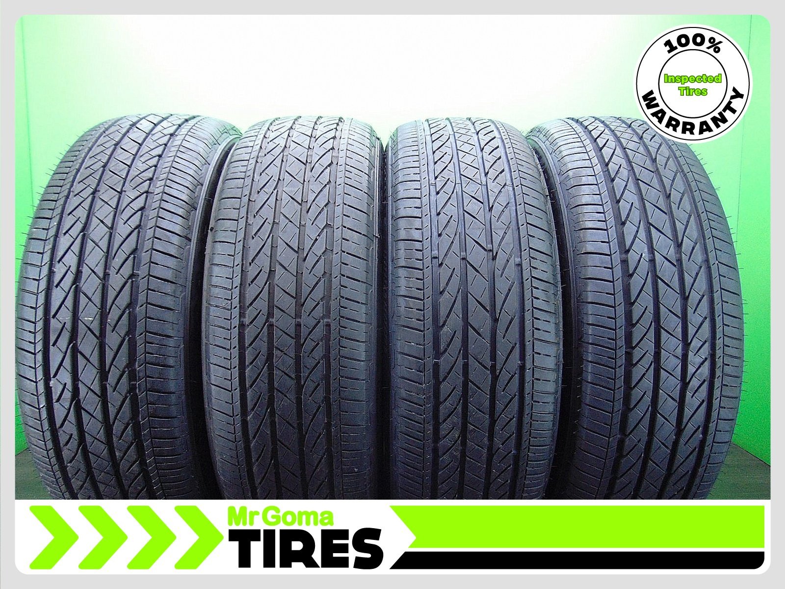 4 235/55R19 USED TIRES BRIDGESTONE TURANZA EL440 8.0/32 TREAD 101H 2355519