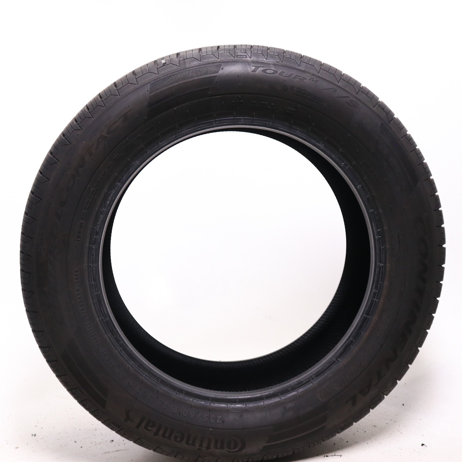 Set of 2 Used 235/60R18 Continental ControlContact Tour M A/S EV 103H – 9-10/32