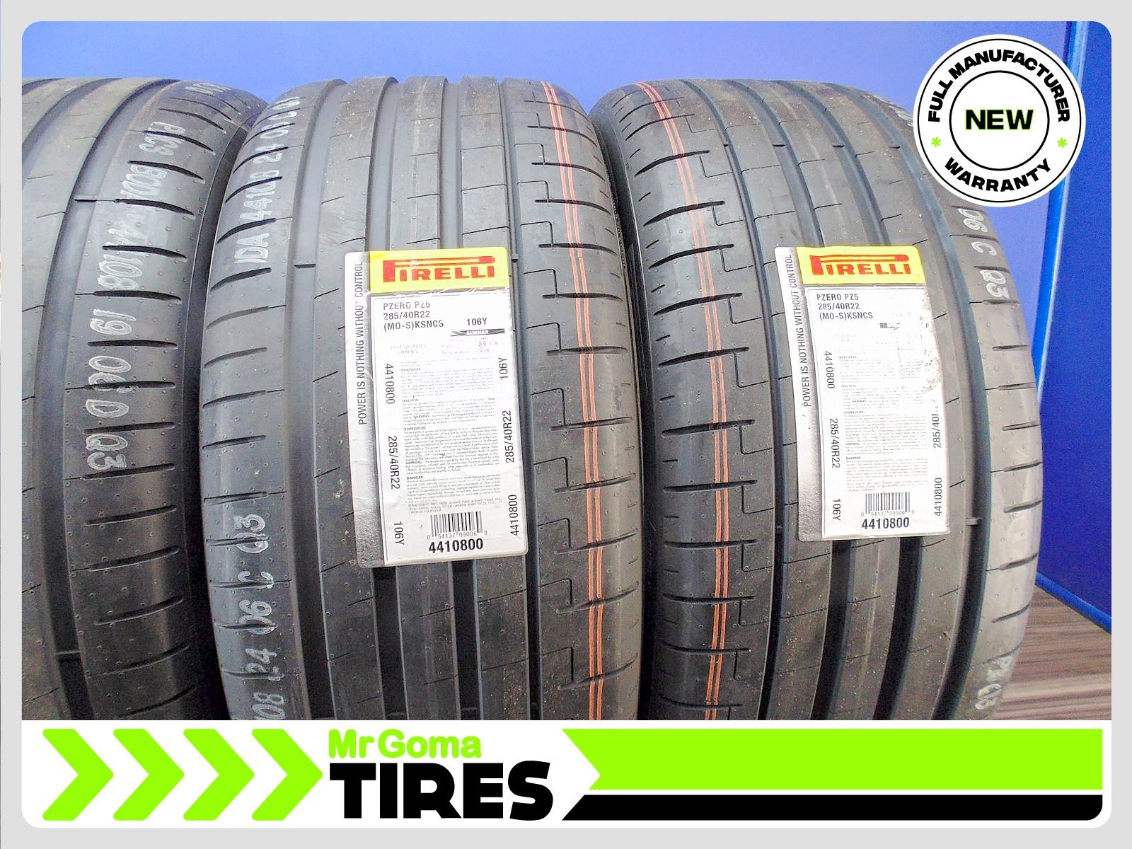 4 NEW 285/40R22 & 325/35R22 PIRELLI P ZERO PZ5 MO-S PNCS STAGGERED MERCEDES