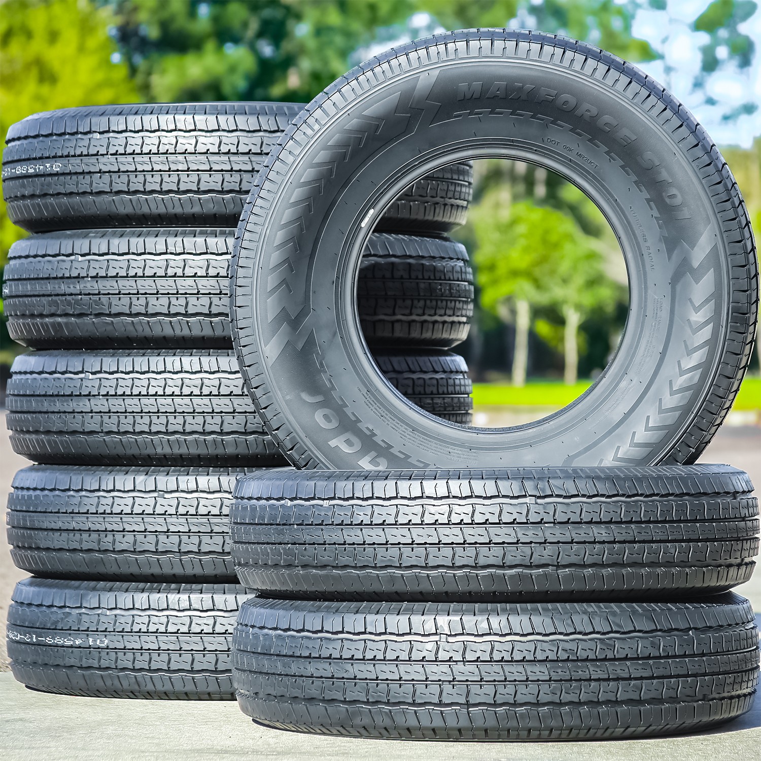 2 Tires Tourador MaxForce ST01 Semi-Steel ST 205/75R14 Load D 8 Ply Trailer