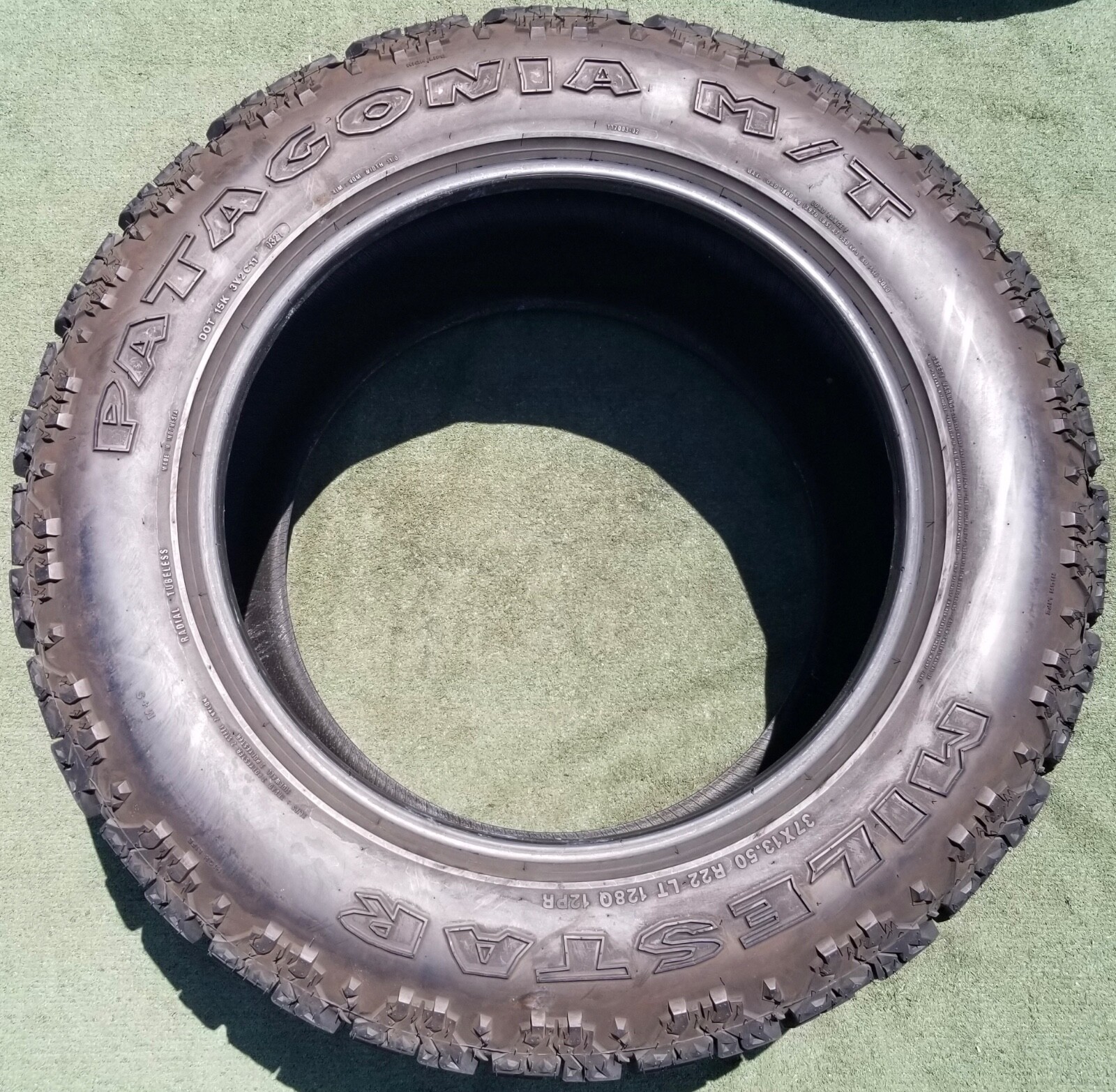 37×13.50R22 Milestar Patagonia M/T Tire 37×13.50R22LT 128Q 12PR 60% Tread 11/32