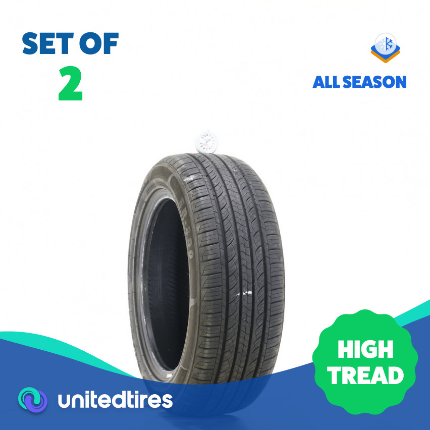 Set of (2) Used 185/55R15 Advanta ER-800 82H – 9/32
