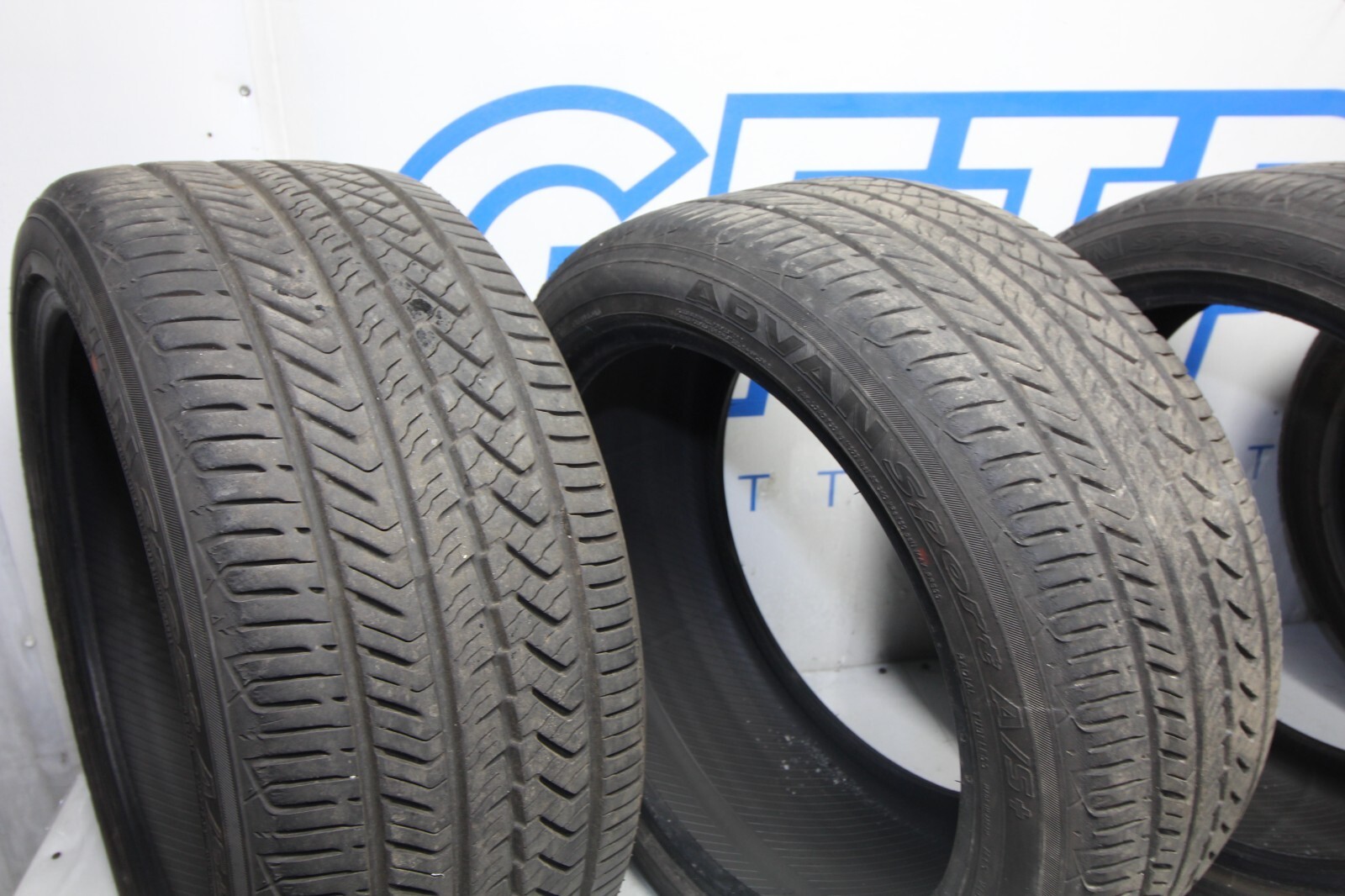 YOKOHAMA ADVAN SPORT AS+ 245/40R18 97Y DOT 34/21 9/32NDS TREAD REMAINING TIRES