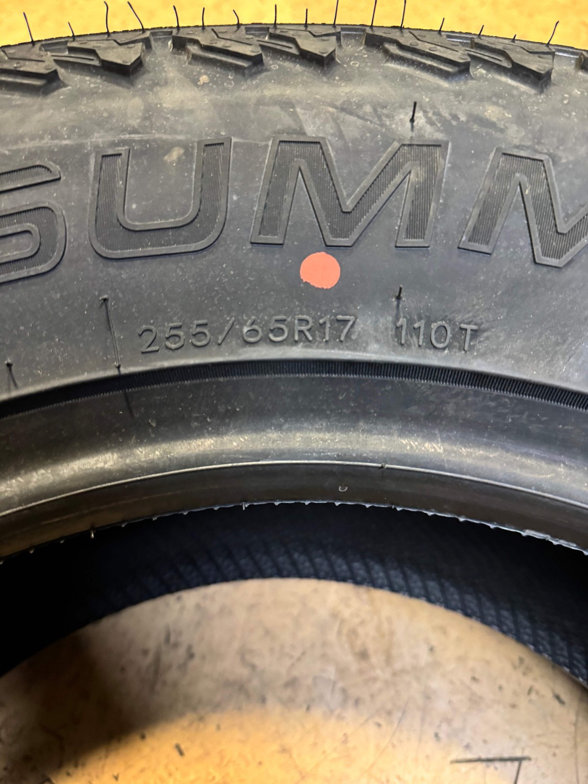 SUMMIT TRAIL CLIMBER AT02 BSW P 255 65 17 110T ALL TERRAIN TIRE 20906