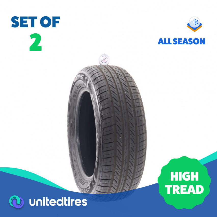 Set of (2) Used 195/60R15 Sentury Touring 88H – 9/32