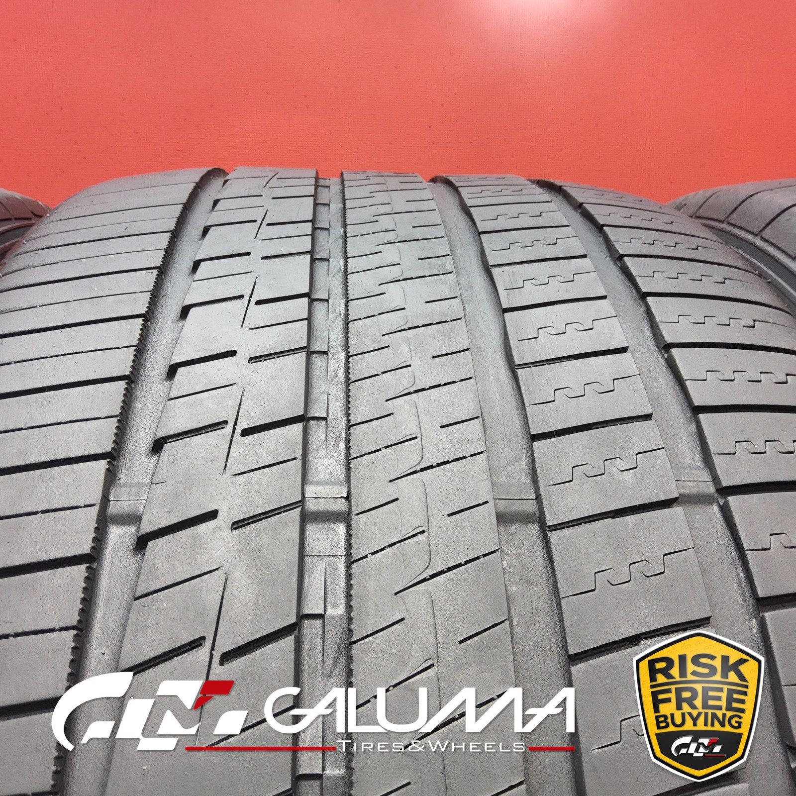 Set of 4 Tires Falken Azenis FK460 A/S 255/45ZR20 & 285/40ZR20 No Repairs #95618