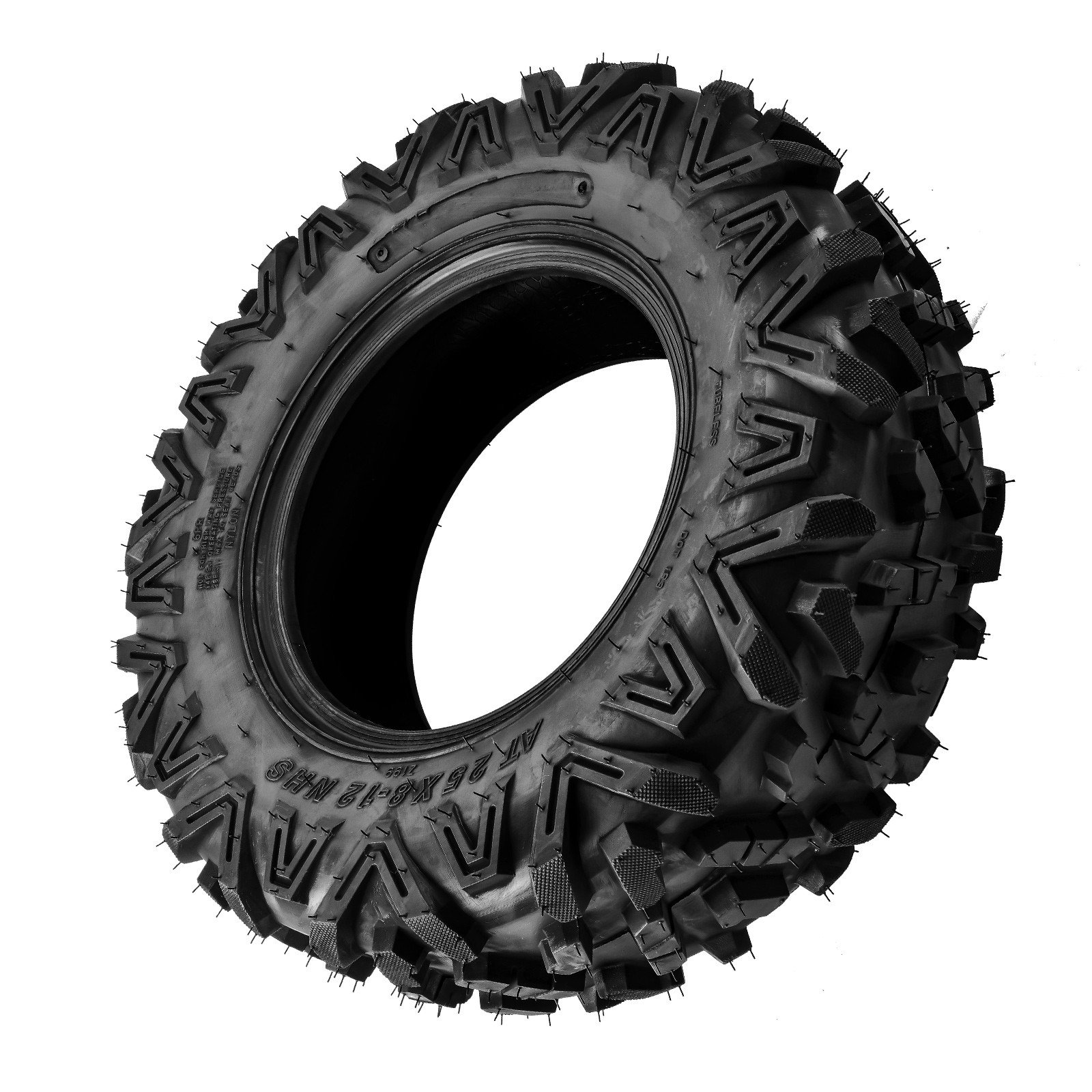 25×8-12 25-8-12 25x8x12 25×8.00-12 6Ply All Terrain Tire Z-199-1 Rubber 2Pcs New