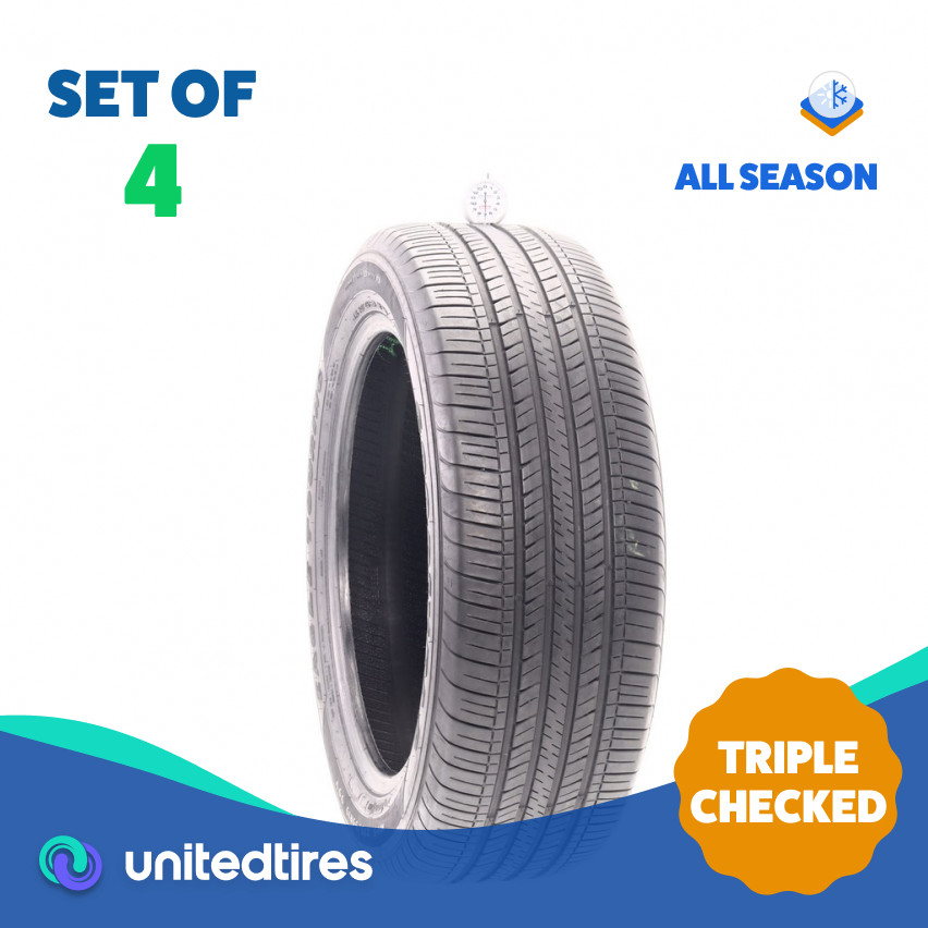 Set of (4) Used 225/55R19 Goodyear Eagle Touring 99V – 7-9/32 (18IIR)