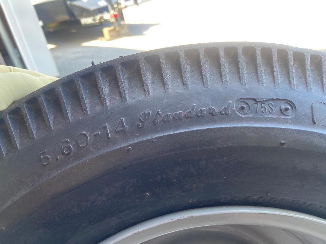 4 Vintage BF Goodrich Silvertown 5.60-14 2 1/4″ wide whites TIRES ONLY NEW READ