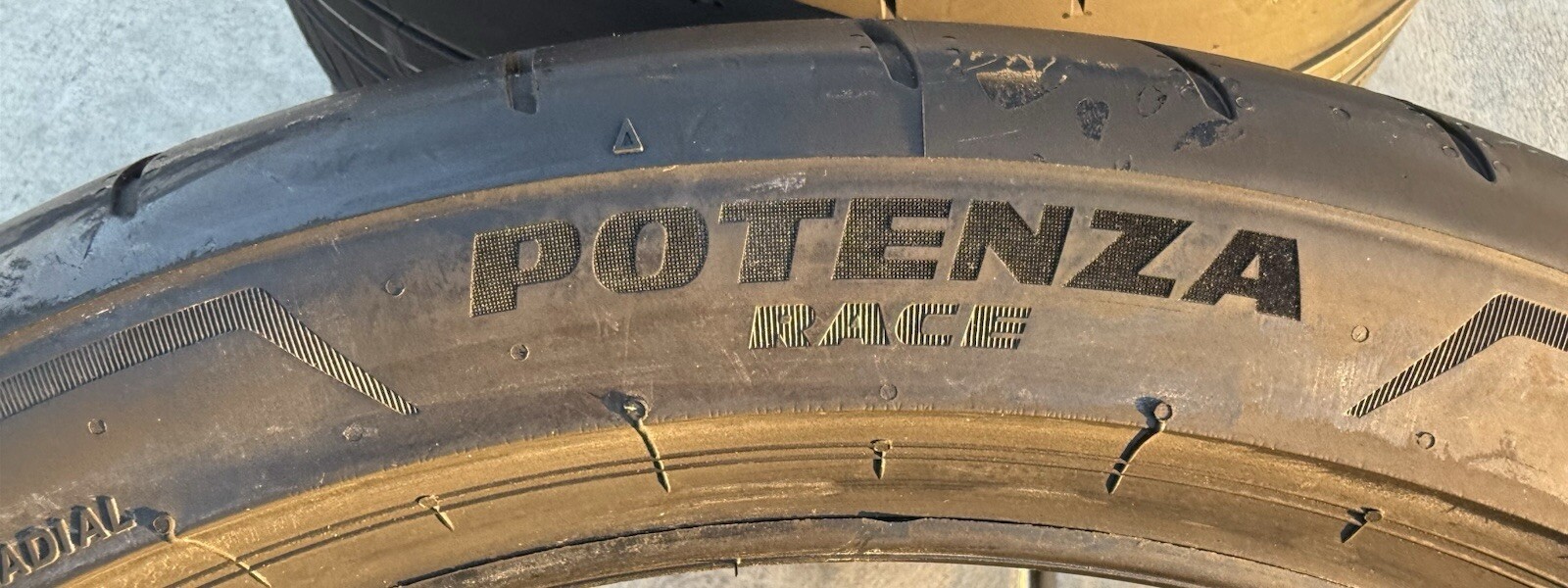 TWO BRAND NEW 265/35ZR19 Bridgestone Potenza Race Tires Like Michelin Cup 2!