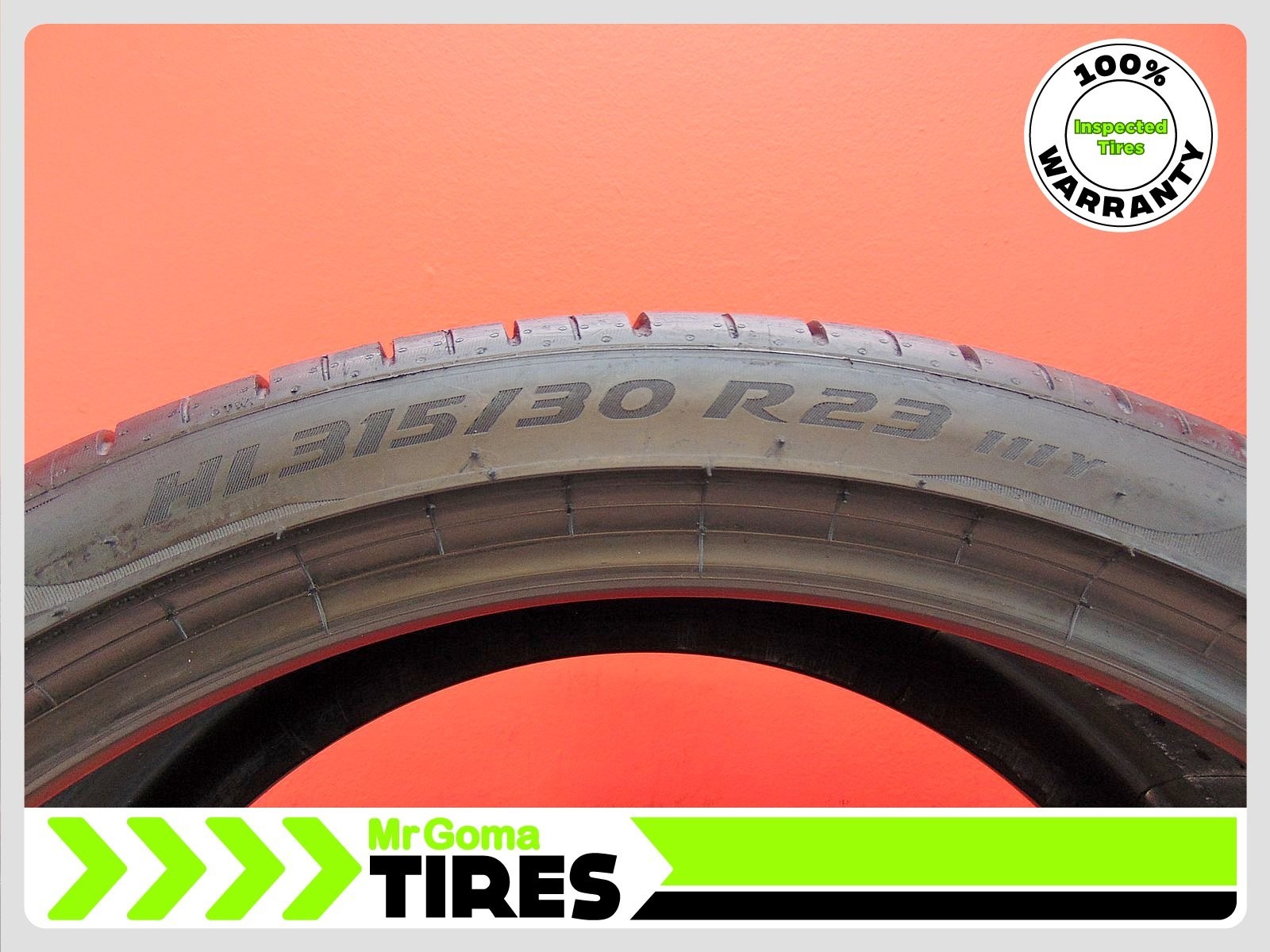 1 PIRELLI P ZERO TM PZ4 E XL HL315/30R23 USED TIRES 7.3/32 TREAD 111Y 3153023