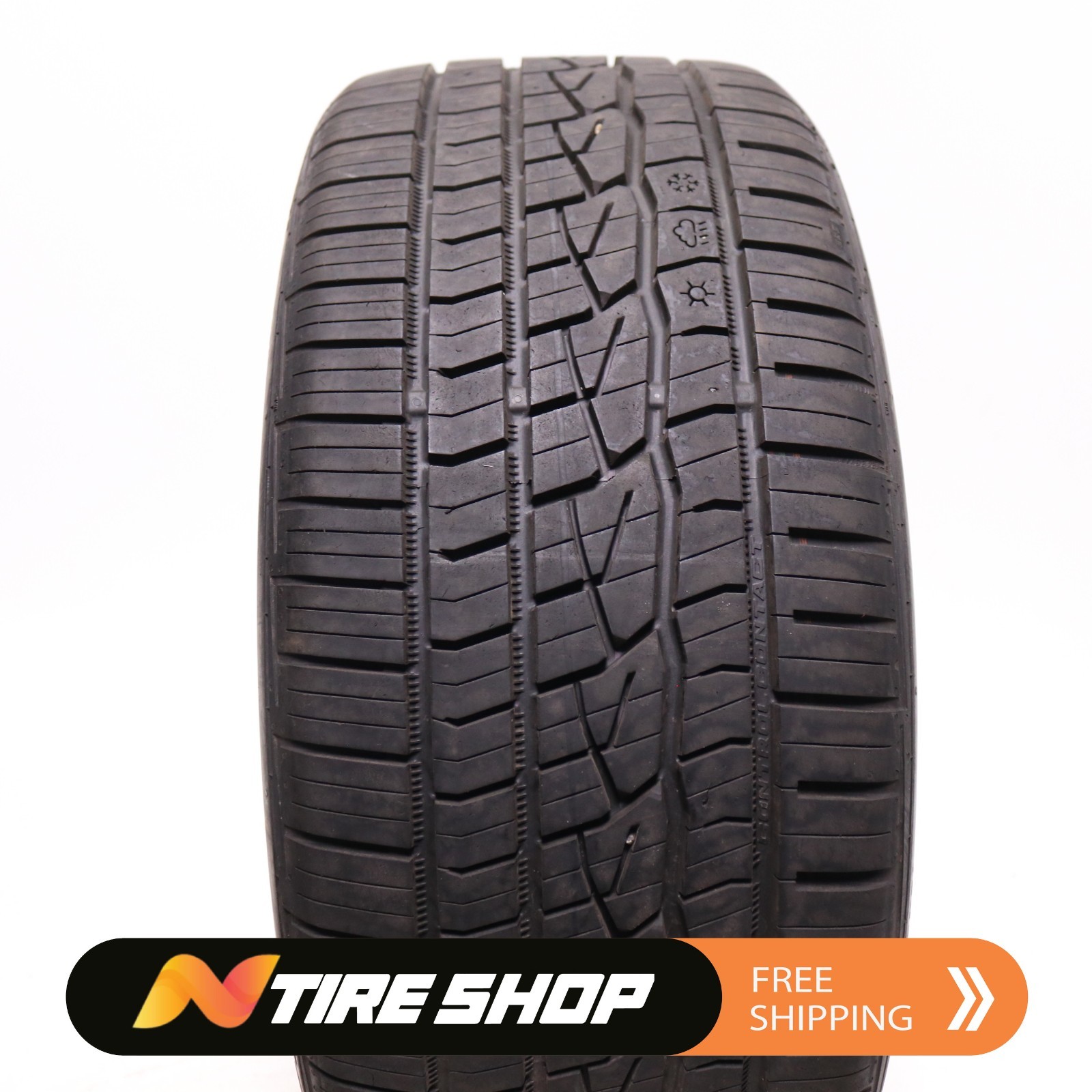 Set of 2 Used 235/40R18 Continental ControlContact Sport SRS Plus 95Y 8.5-9.5/32