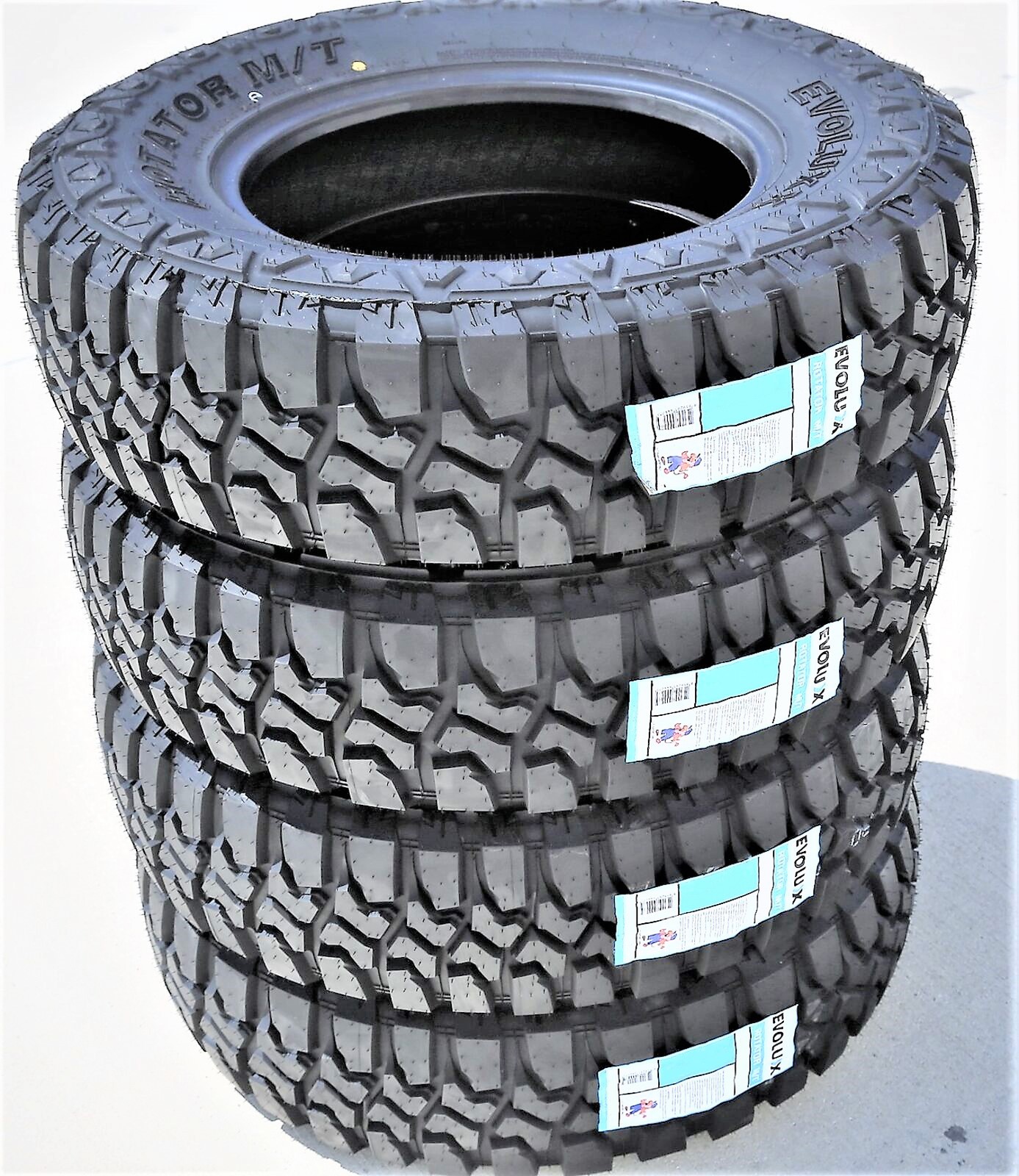 6 Evoluxx Rotator M/T 33X12.50R17 120Q E 10 Ply Light Truck Tires