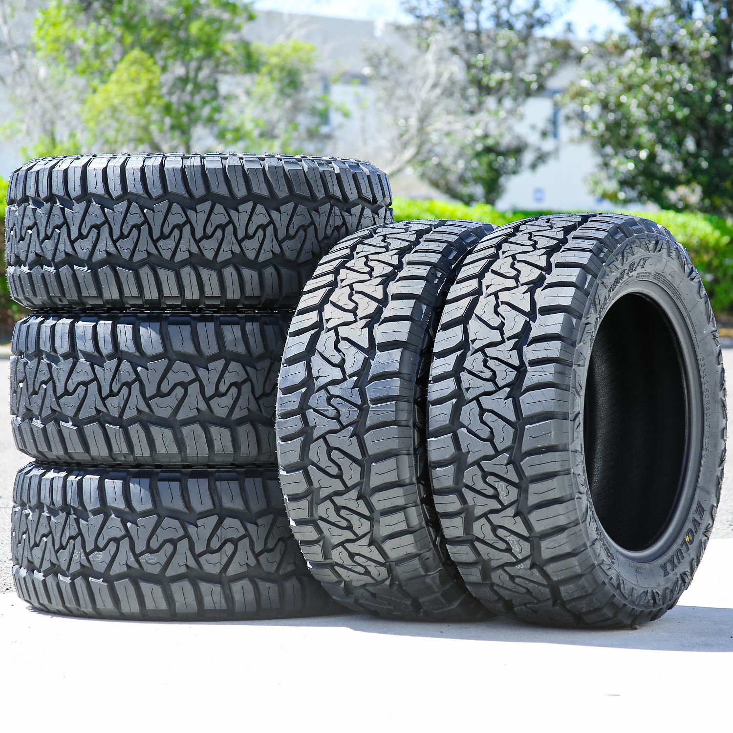5 Tires LT 33X12.50R20 Evoluxx Rotator R/T RT Rugged Terrain Load F 12 Ply