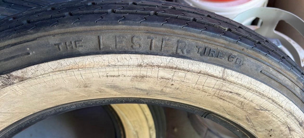 Lester Whitewall 4 Ply Tire 2 X 4.75-5.00 x19 White Wall Tires QTY 4 Rat Rod