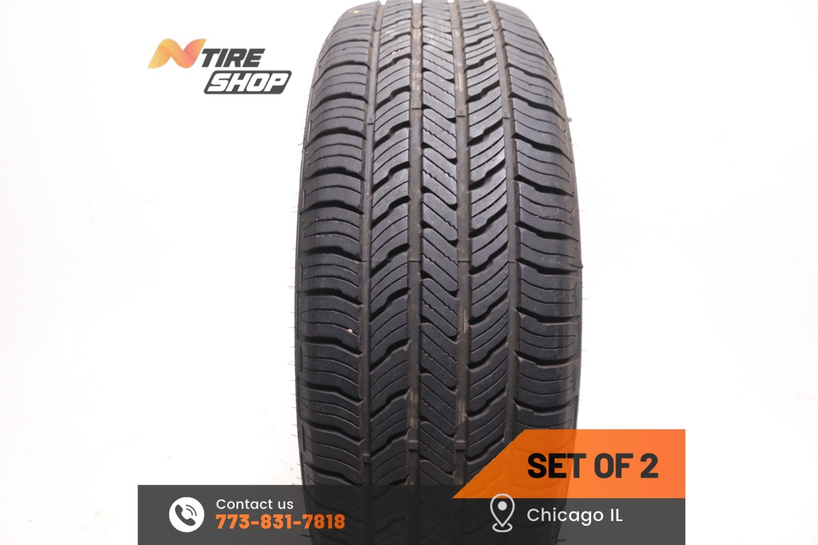 Set of 2 Used 225/55R19 IronMan All Country HT – 99V – 9.5/32 No Repairs