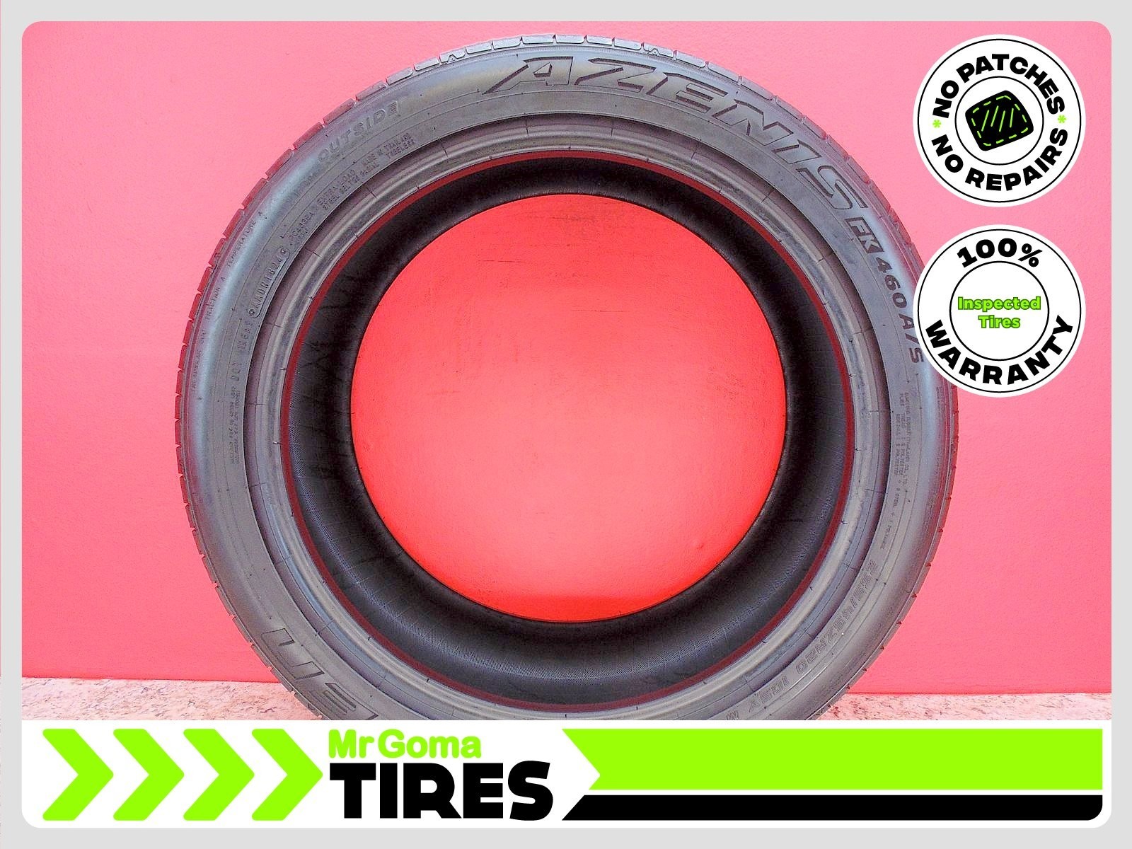1 FALKEN AZENIS FK460 A/S XL 255/45ZR20 USED TIRE 7.5/32 TREAD 105Y 2554520