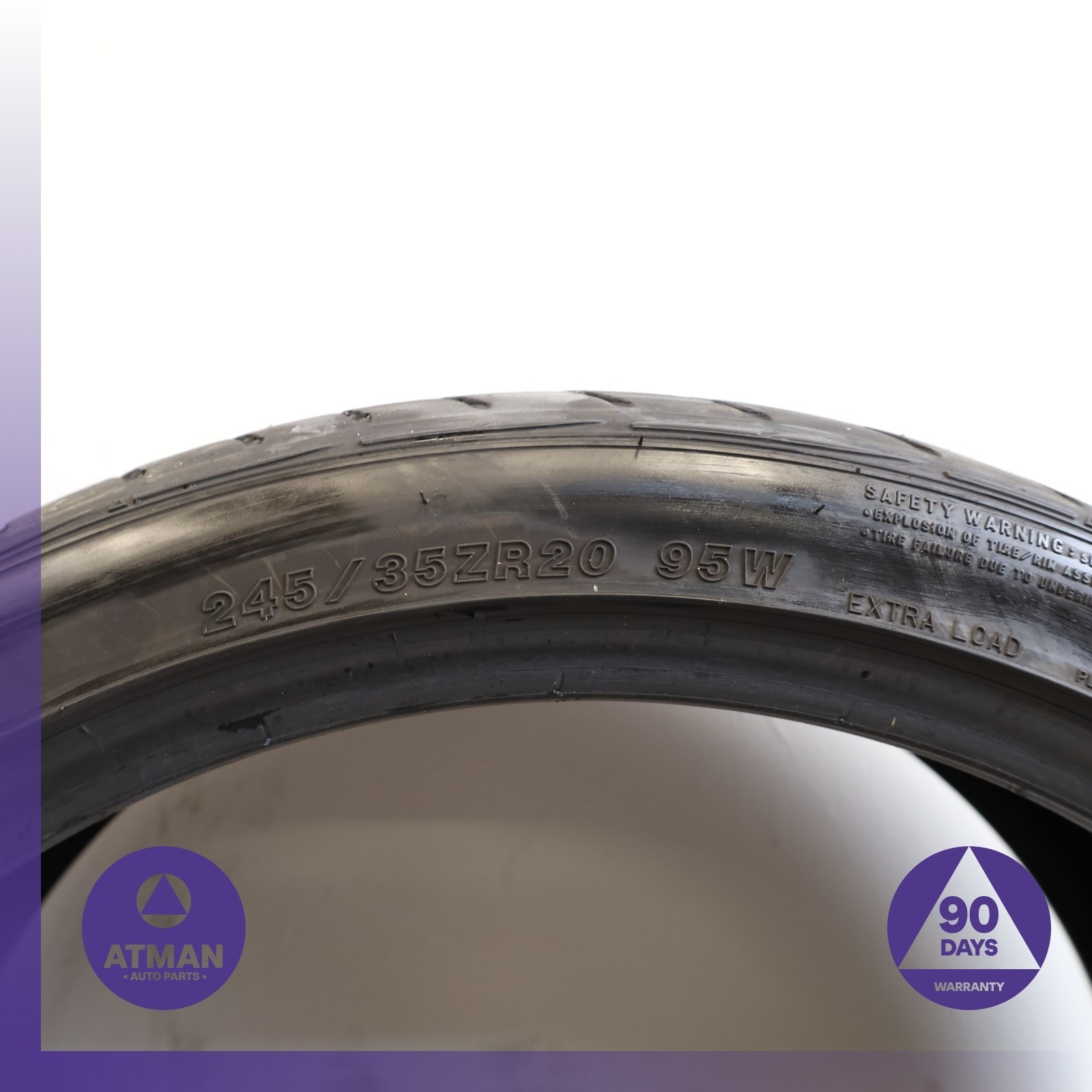 245/35ZR20 Ohtsu FP8000 245 35 20′ 95W DOT 0722 Tire