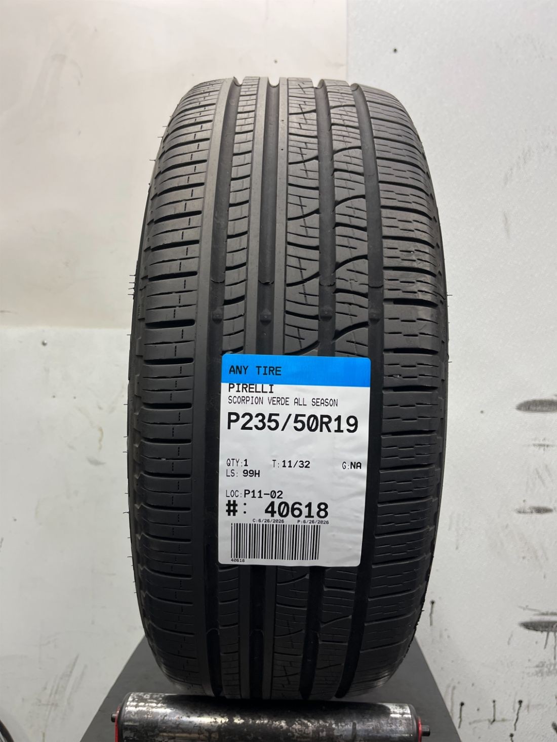 1 Used P235/50R19 Pirelli Scorpion Verde All Season 99 H – 11/32