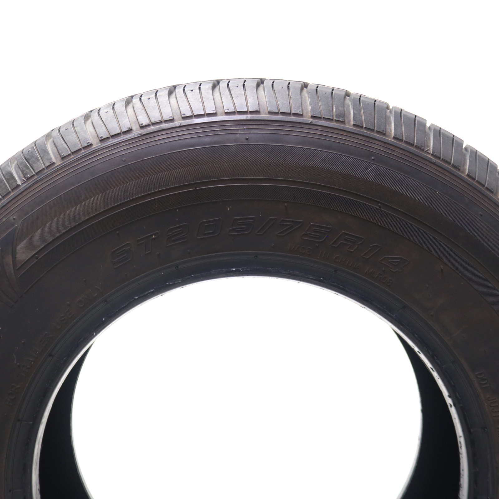 Set of 4 Used ST 205/75R14 Castle Rock Radial ST226 – 105/101L – 7/32 No Repairs