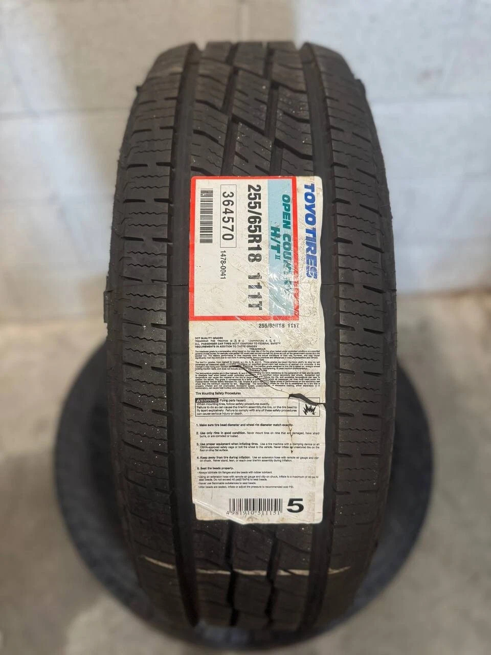 2 NEW 255/65R18 Toyo Open Country HT II 111T Tires 255 65 R18