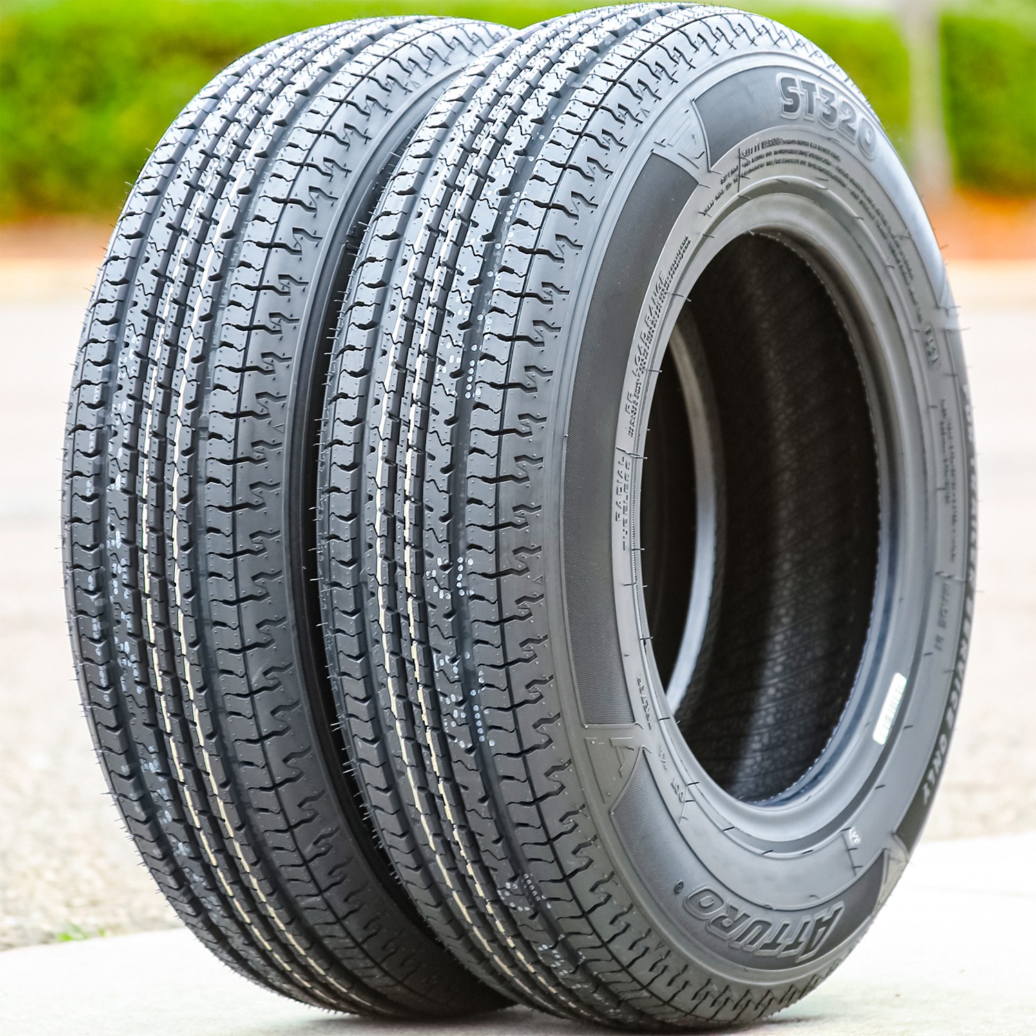 2 Tires Atturo ST320 Steel Belted ST 185/80R13 Load D 8 Ply Trailer