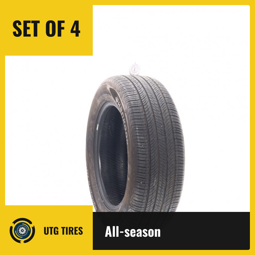 Set of (4) Used 225/60R17 Hankook Dynapro HP2 99H – 7-8.5/32