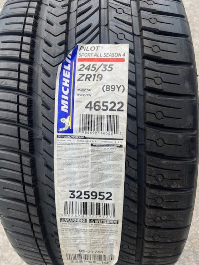 ONE NEW 245/35R19 Michelin Pilot Sport A/S 4ZP 8/32 89 Y NEW TIRE