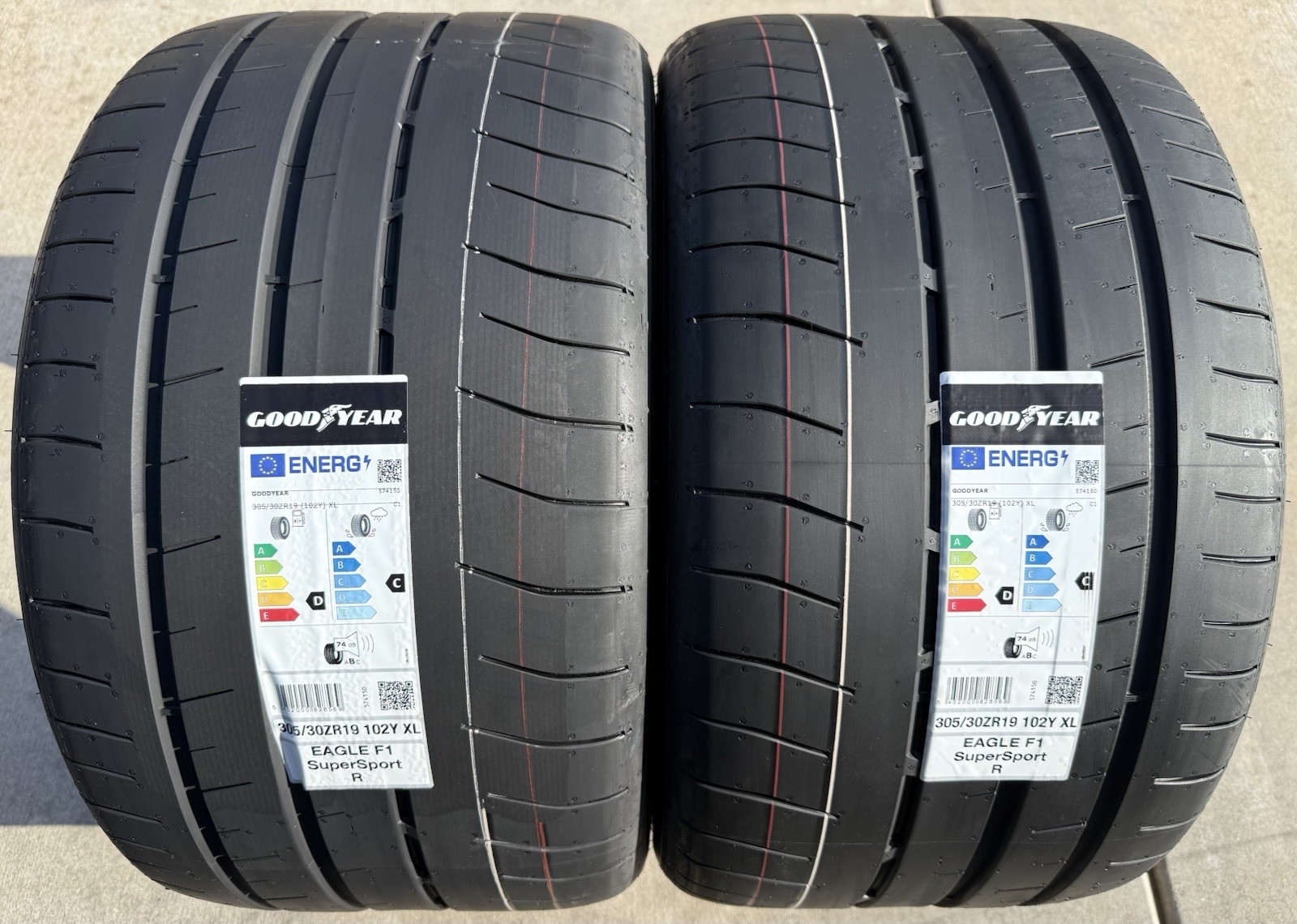 TWO BRAND NEW 305/30ZR19 Goodyear Eagle F1 Supercar 3R Tires Like Michelin Cup 2