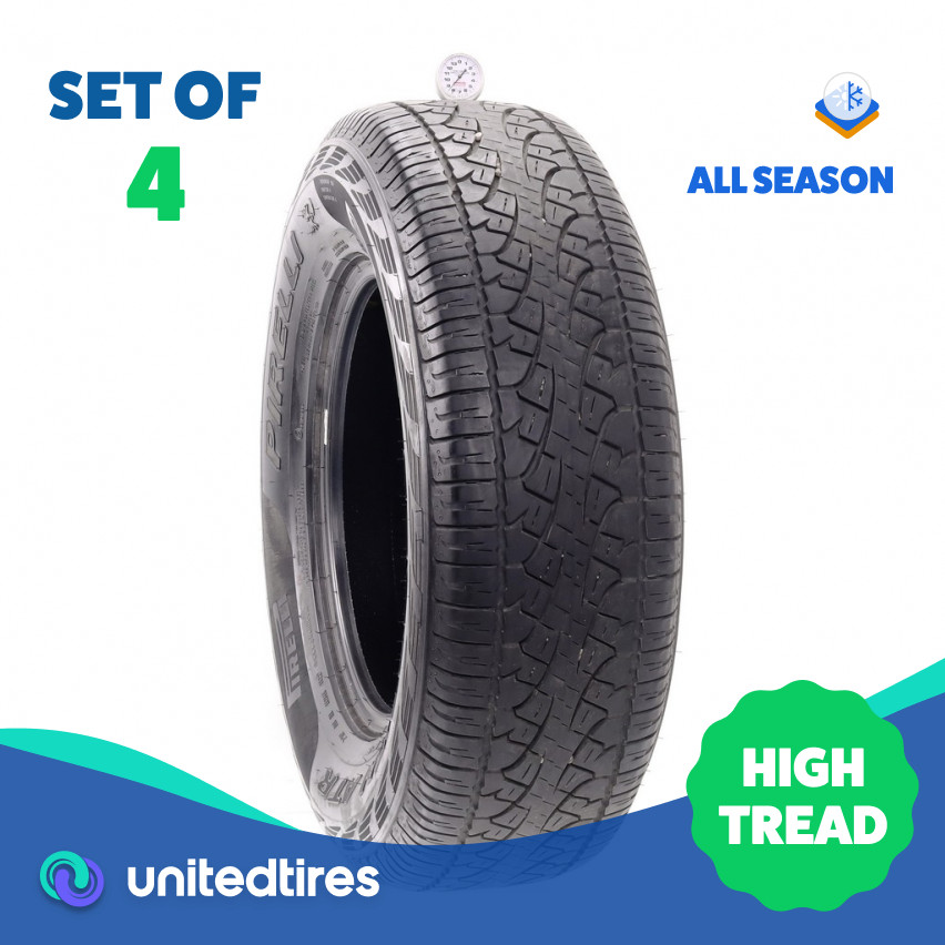 Set of (4) Used 265/70R17 Pirelli Scorpion ATR 115T – 8.5-9.5/32