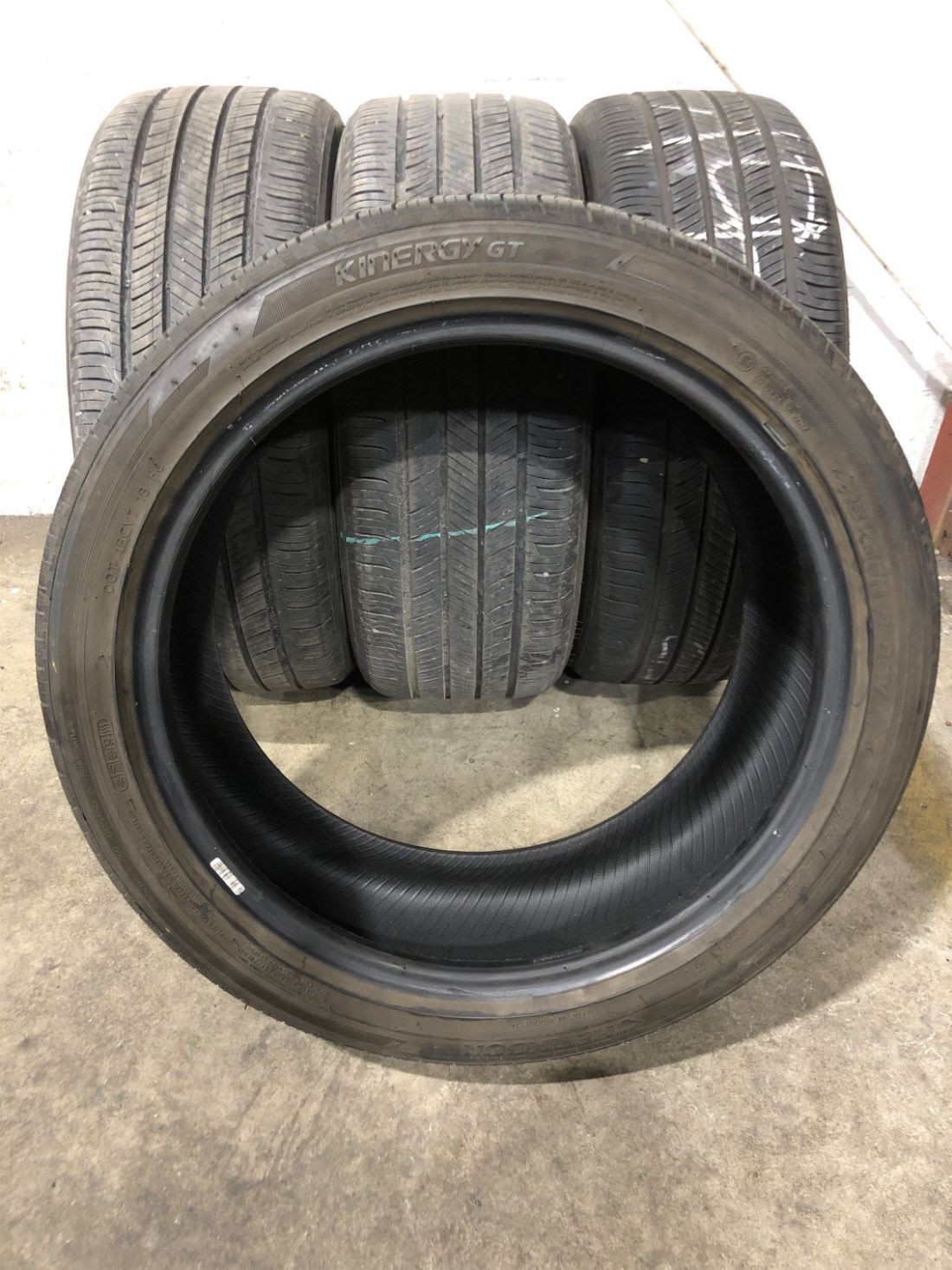 4x P215/45R18 Hankook Kinergy GT 7/32 89 V Used Tires 2154518