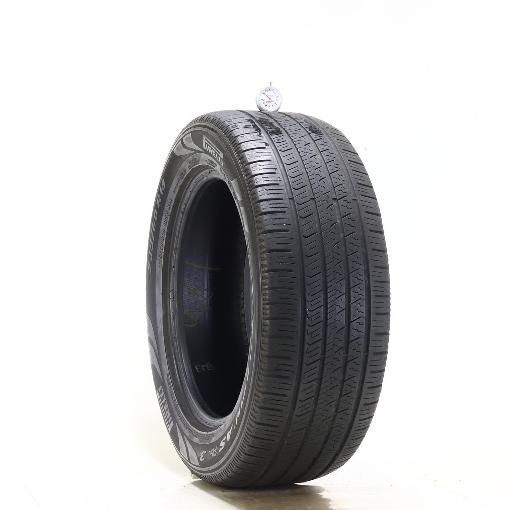 Set of (4) Used 235/60R18 Pirelli Scorpion AS Plus 3 107V – 5-7/32 (1ADMZ)