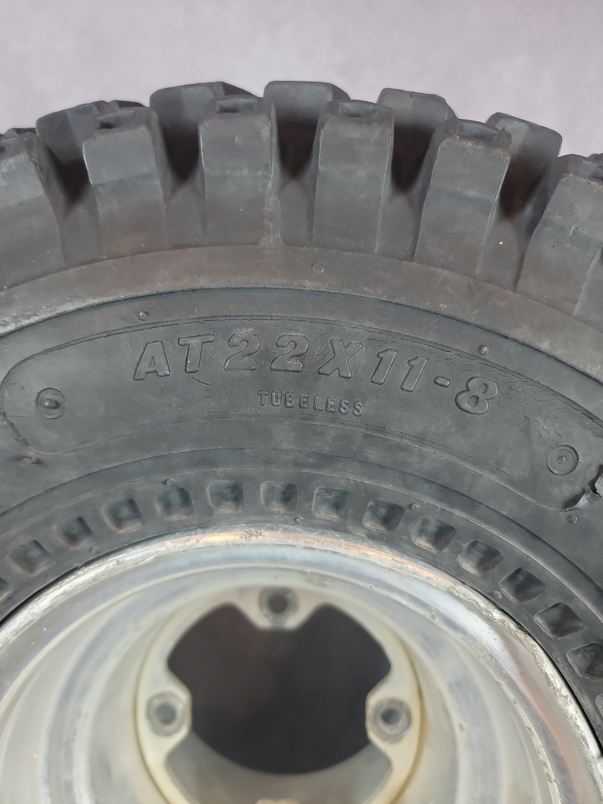 Carlisle Stryker AT22x11‑8 Tire & Rim | 22×11‑8 ATV Rear Wheel Used ATC 200X