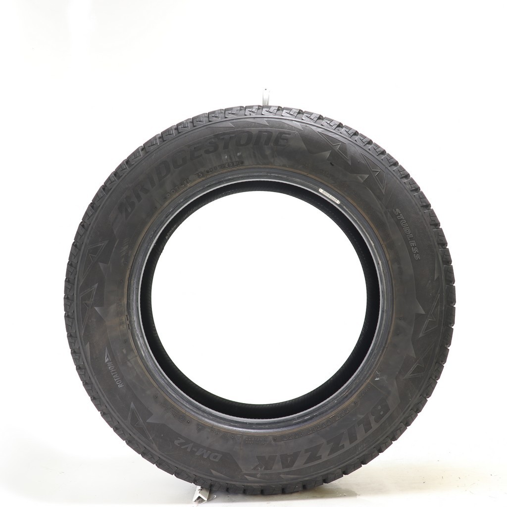 Set of (4) Used 225/65R17 Bridgestone Blizzak DM-V2 102S – 9.5-11/32