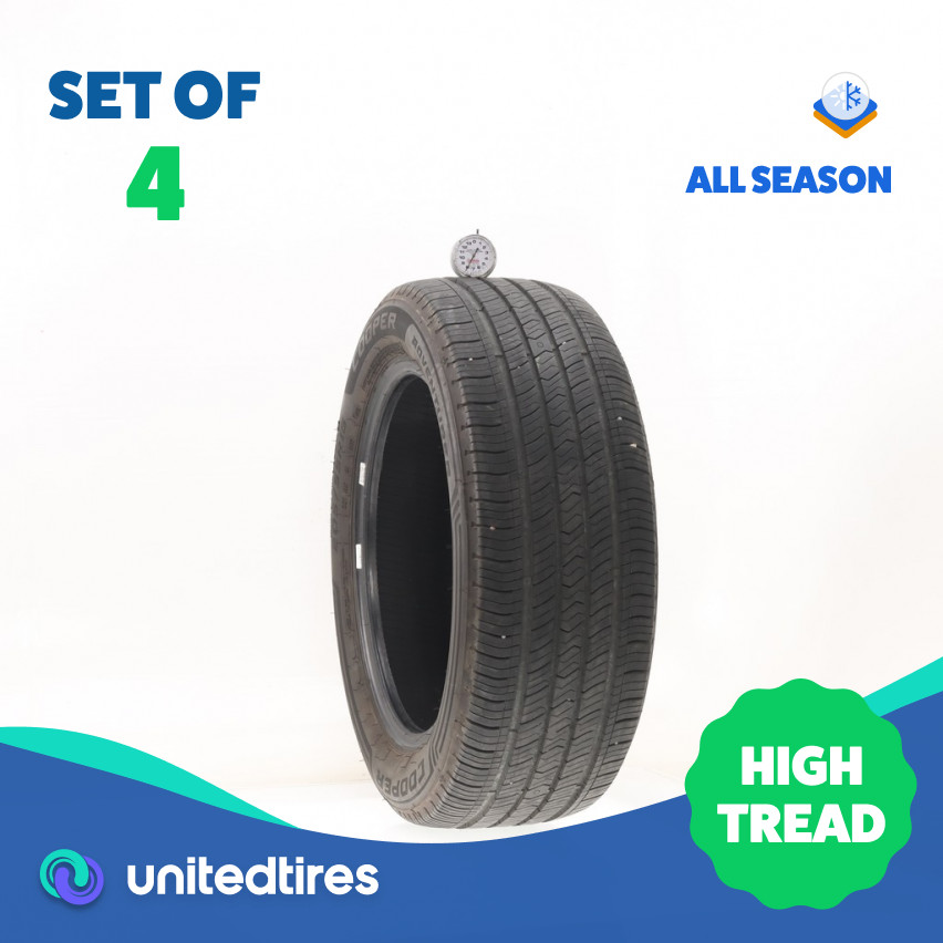Set of (4) Used 205/55R16 Cooper Adventurer All Season 91V – 8-10/32