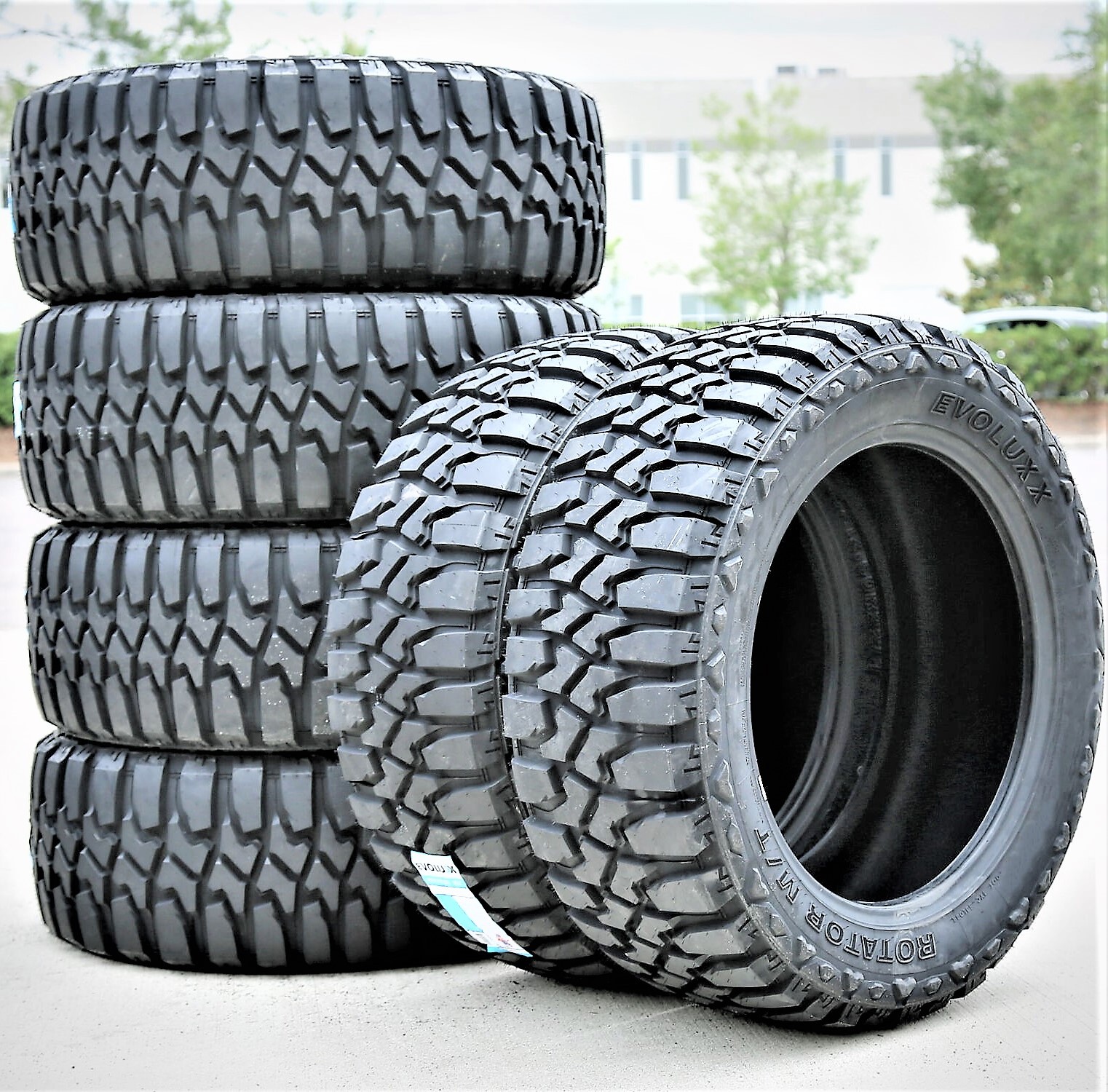 2 Tires Evoluxx Rotator M/T LT 305/70R16 Load E 10 Ply MT Mud