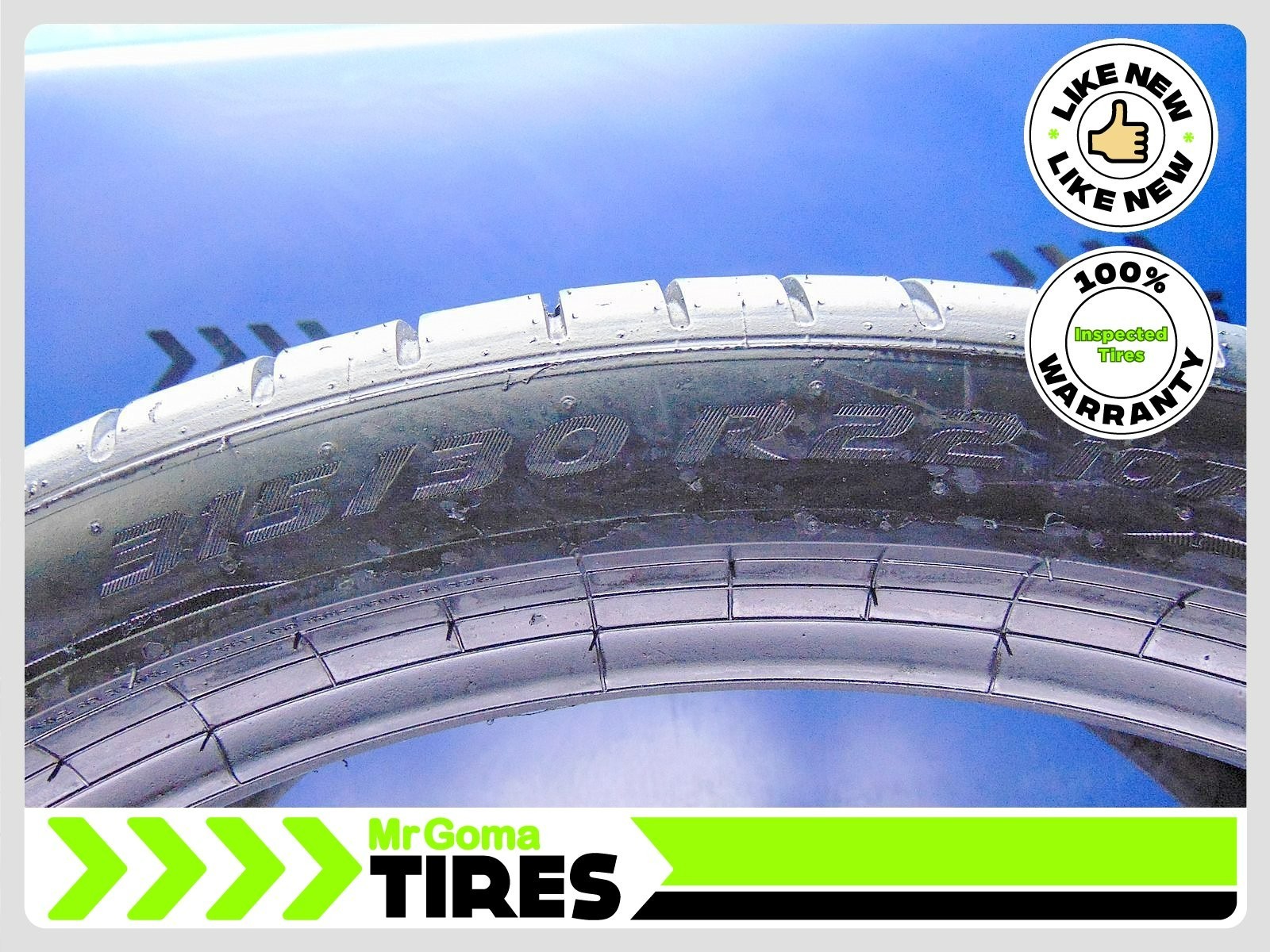 2 PIRELLI P ZERO TM PZ4 FSC XL 315/30R22 USED TIRES 107Y 7.3/32 3153022