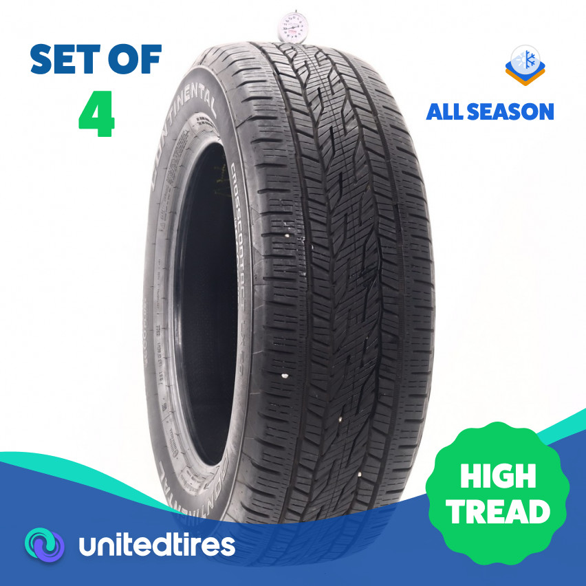Set of (4) Used 275/60R20 Continental CrossContact LX20 115T – 9.5-10.5/32