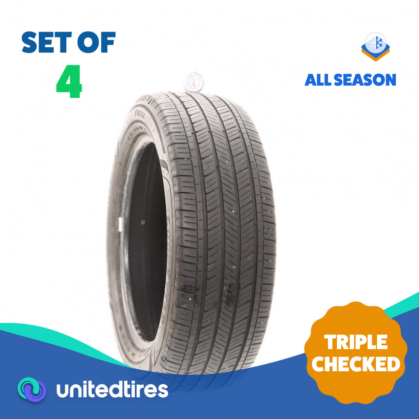 Set of (4) Used 235/55R19 Goodyear Assurance Finesse 105H – 6.5-7/32