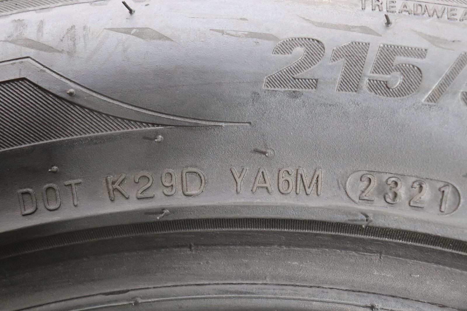 Used 215/55R18 Kumho Ecsta PA31 95V – 9/32”