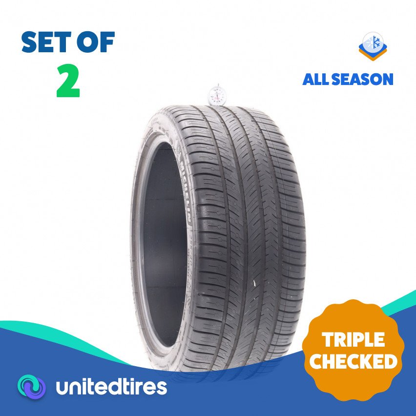Set of (2) Used 255/40ZR20 Michelin Pilot Sport All Season 4 101Y – 6.5/32