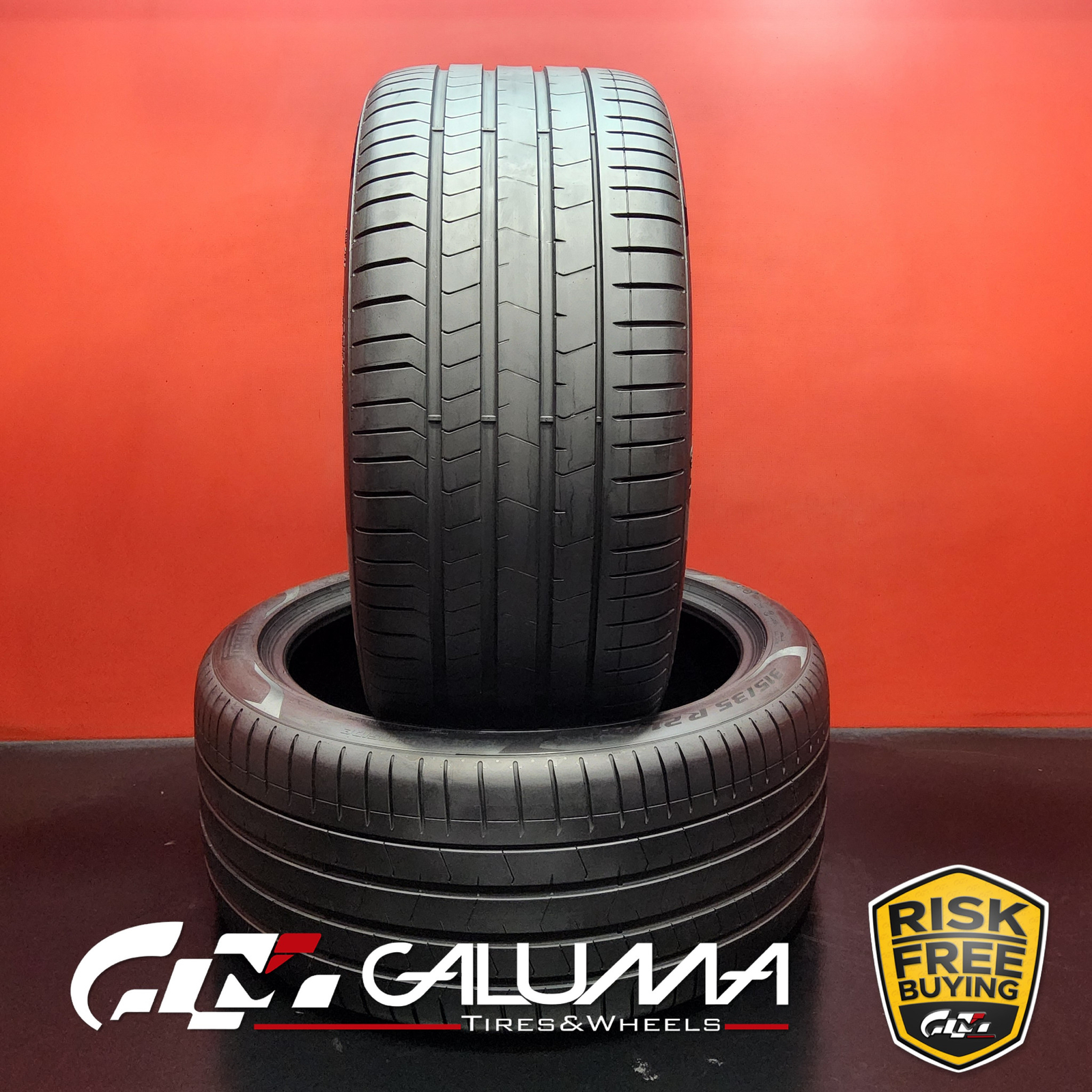 Set of 2 Tires LikeNEW Pirelli P Zero PZ4 Run Flat R21 315/35/21 3153521 #87172
