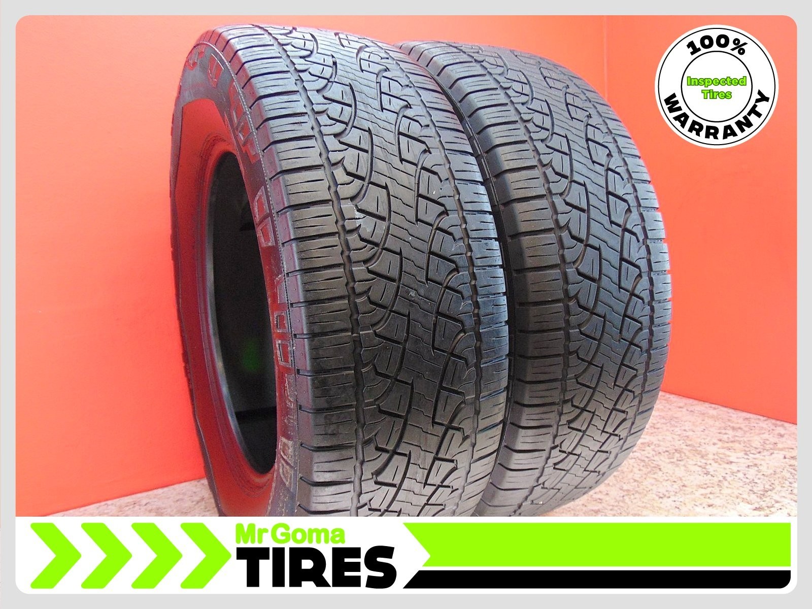 2 PIRELLI SCORPION ATR TO ELECT PNCS XL 285/65R20 USED TIRES 7.6/32 TREAD 116H