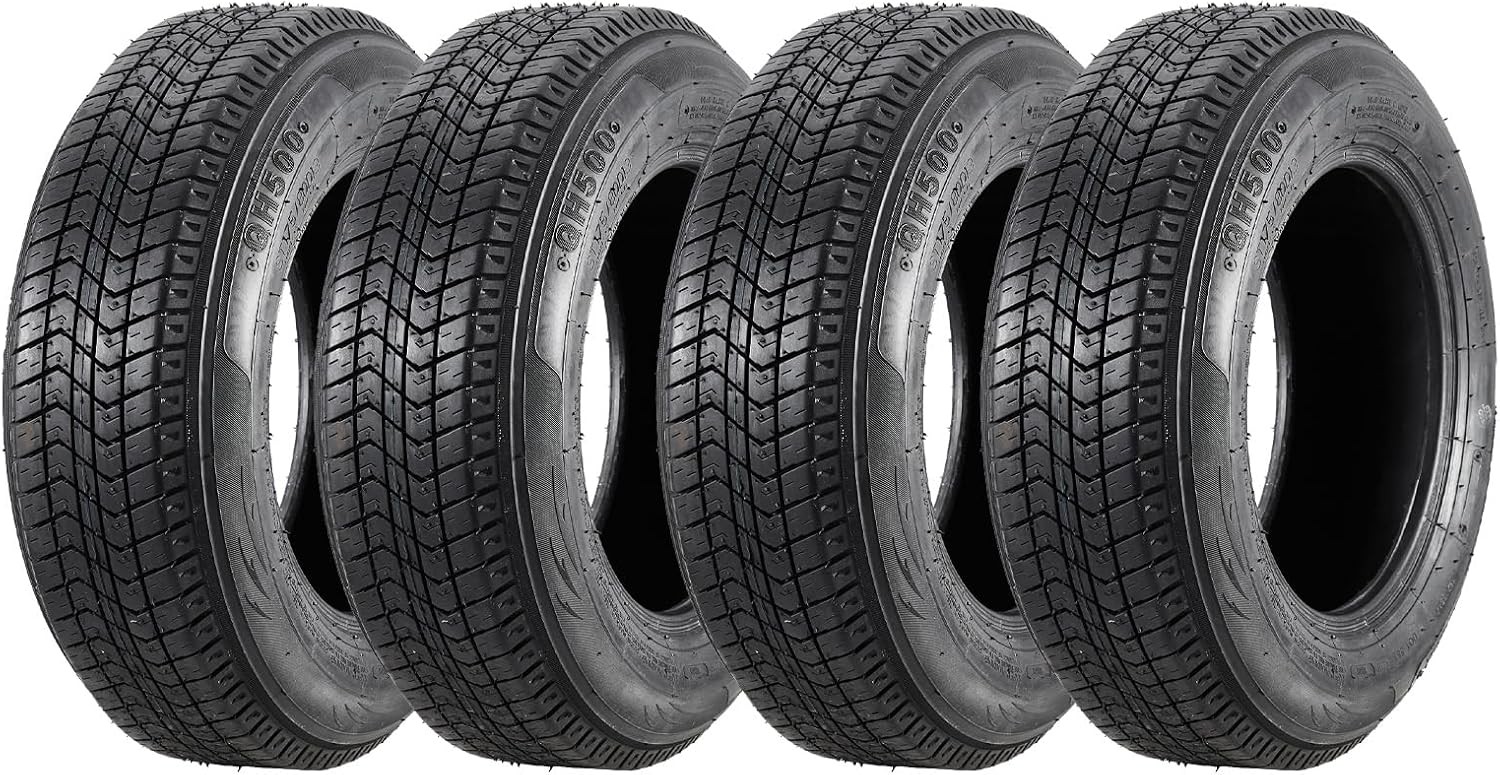 4 Pack Tires ST 205/75D14 205 75 14 Trailer Tires Load Range C 6 Ply Trailer