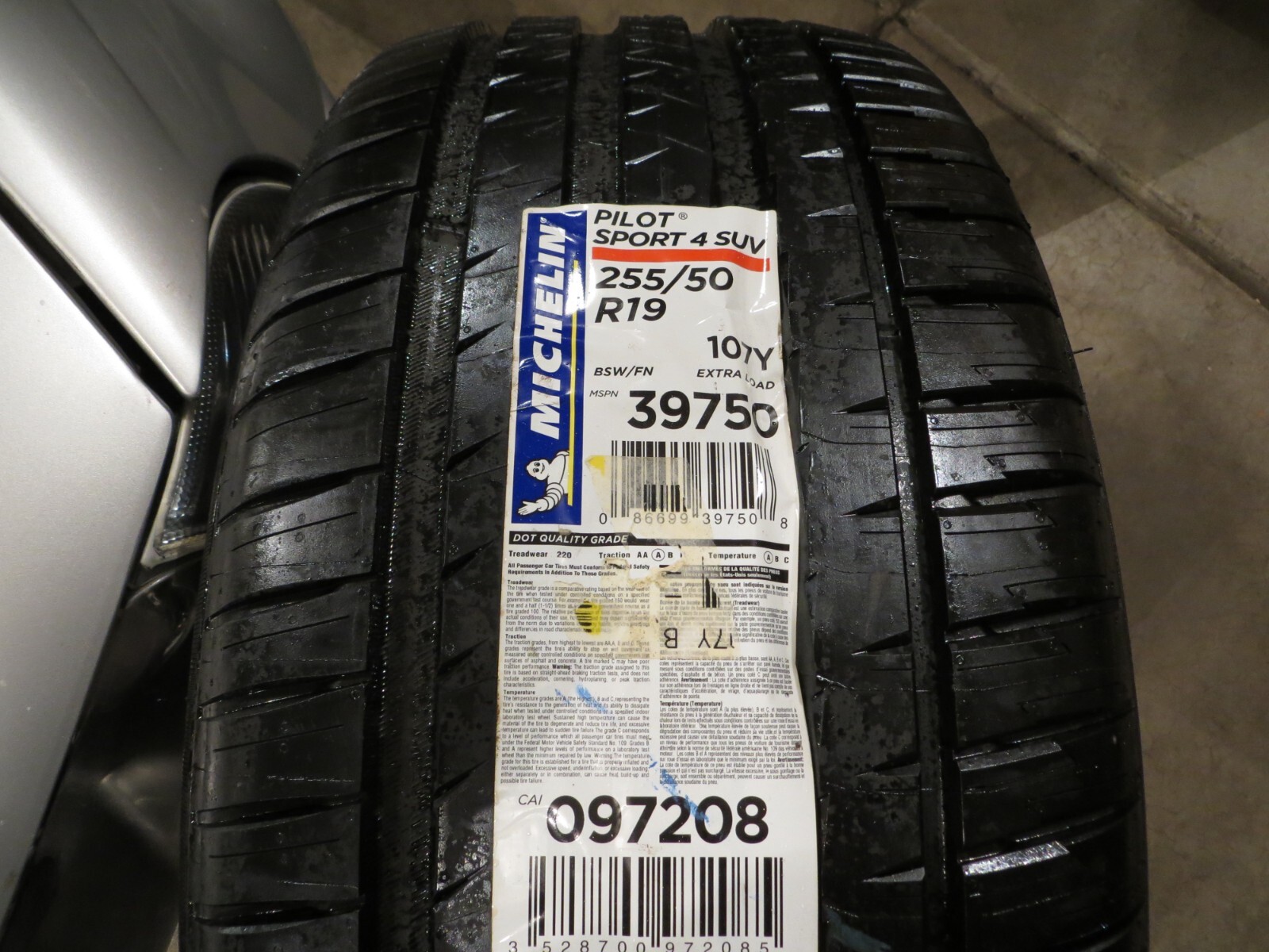 NEW 1 ONE MICHELIN PILOT SPORT 4 SUV 255/50R19 107Y XL FRANCE 255 50 19 2930