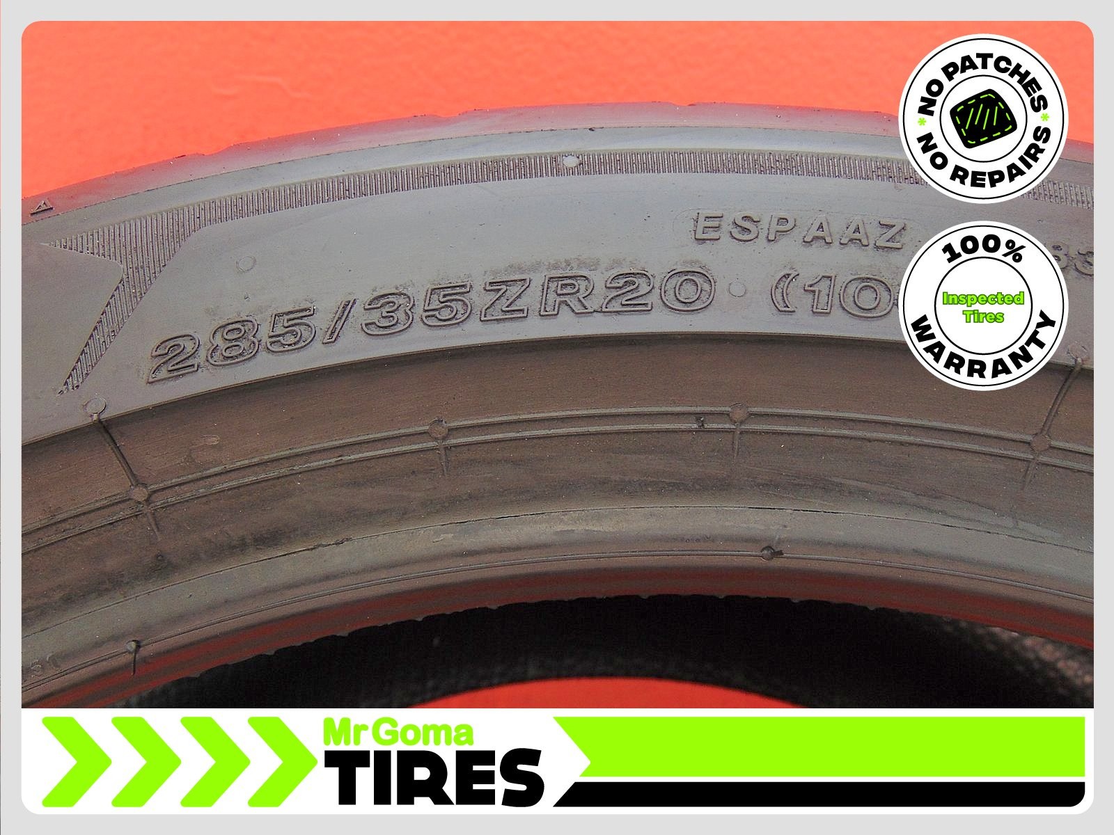 1 BRIDGESTONE POTENZA SPORT 285/35ZR20 USED TIRE 7.3/32 TREAD NO PATCH 2853520
