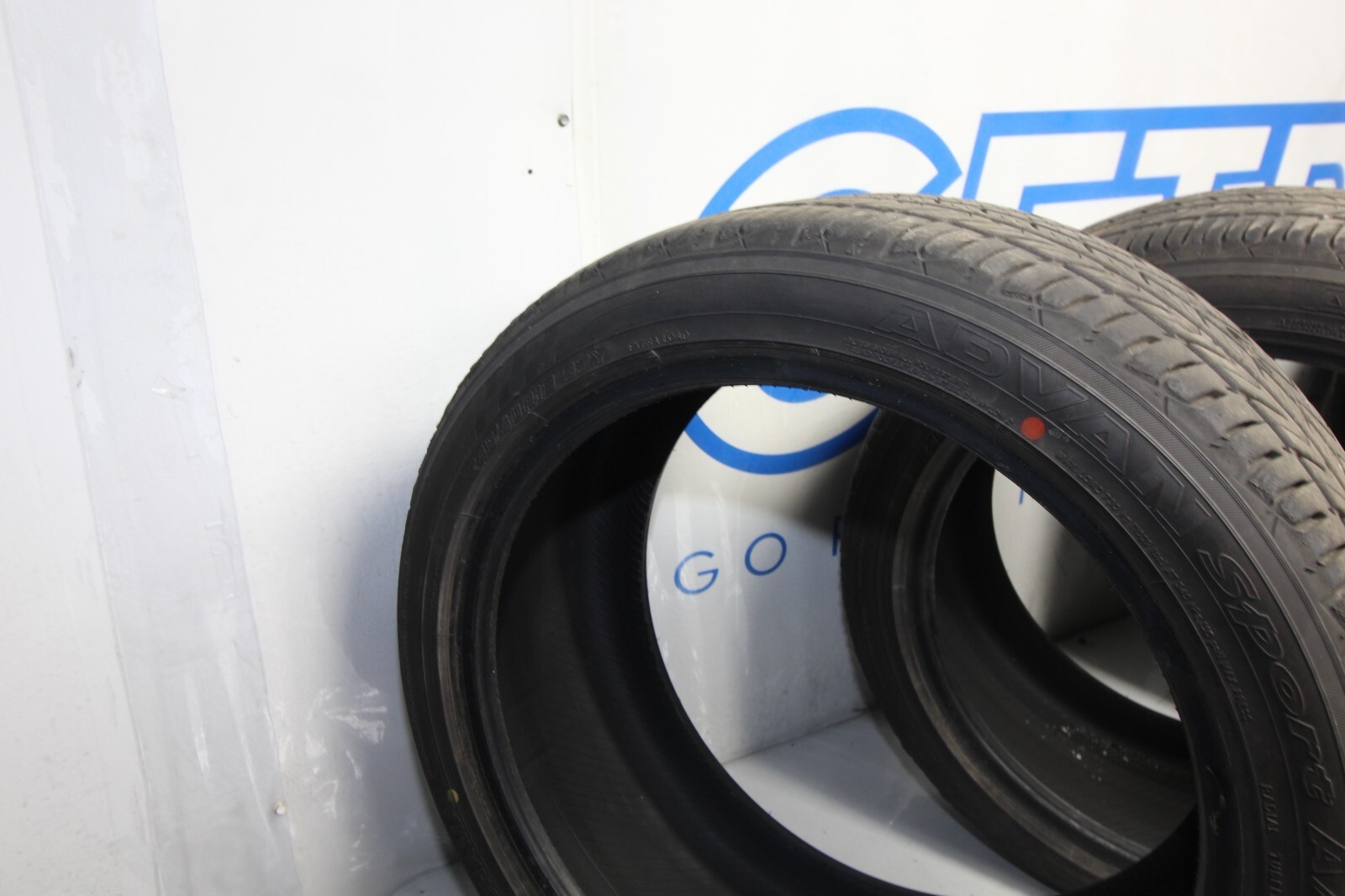 YOKOHAMA ADVAN SPORT AS+ 245/40R18 97Y DOT 34/21 9/32NDS TREAD REMAINING TIRES