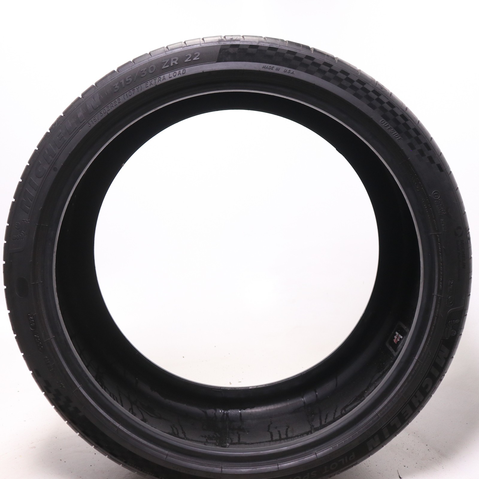 Set of 2 Used 315/30ZR22 Michelin Pilot Sport 4 S – 107Y – 7.5-8/32