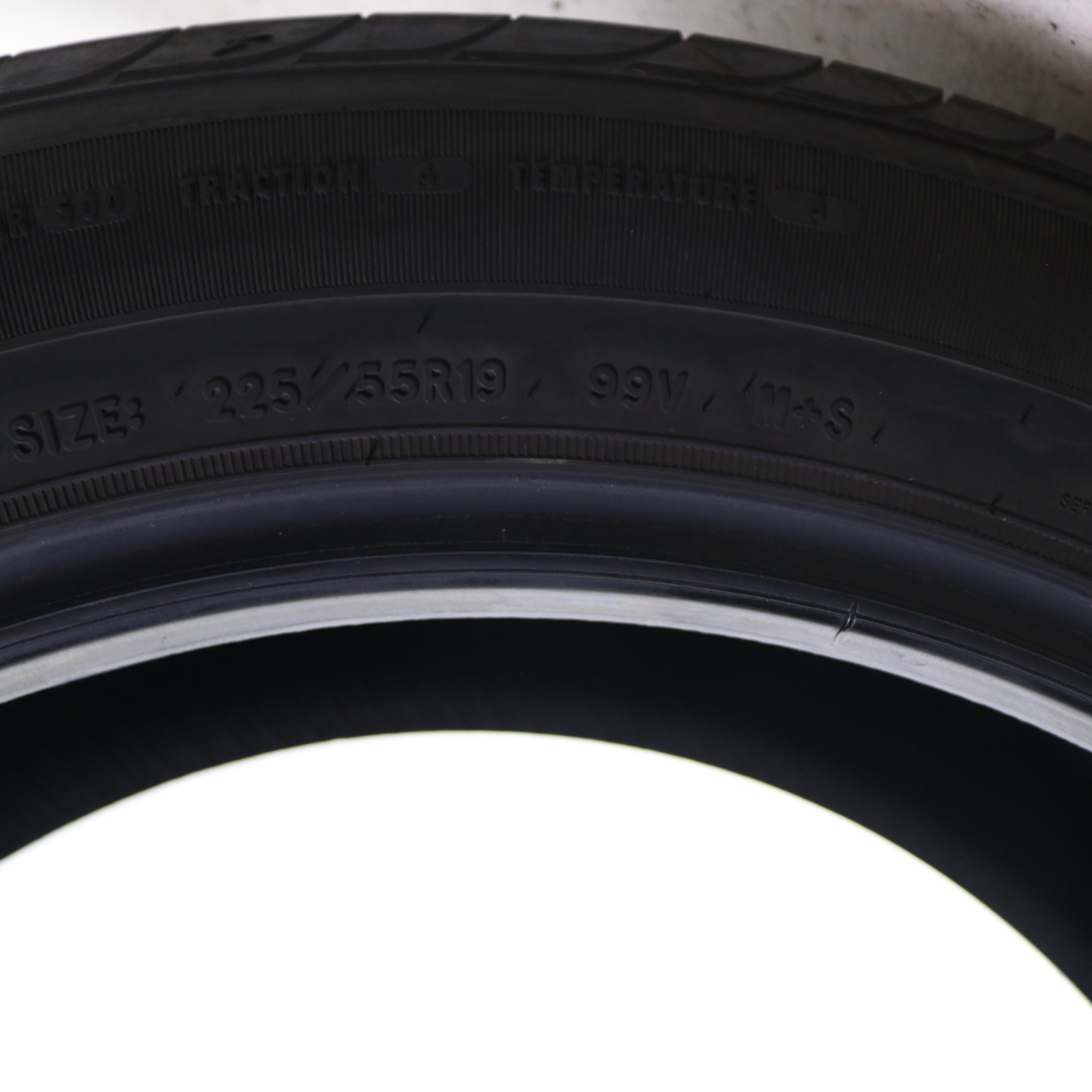 Set of 2 Used 225/55R19 Goodyear Eagle Touring – 99V – 6/32 No Repairs