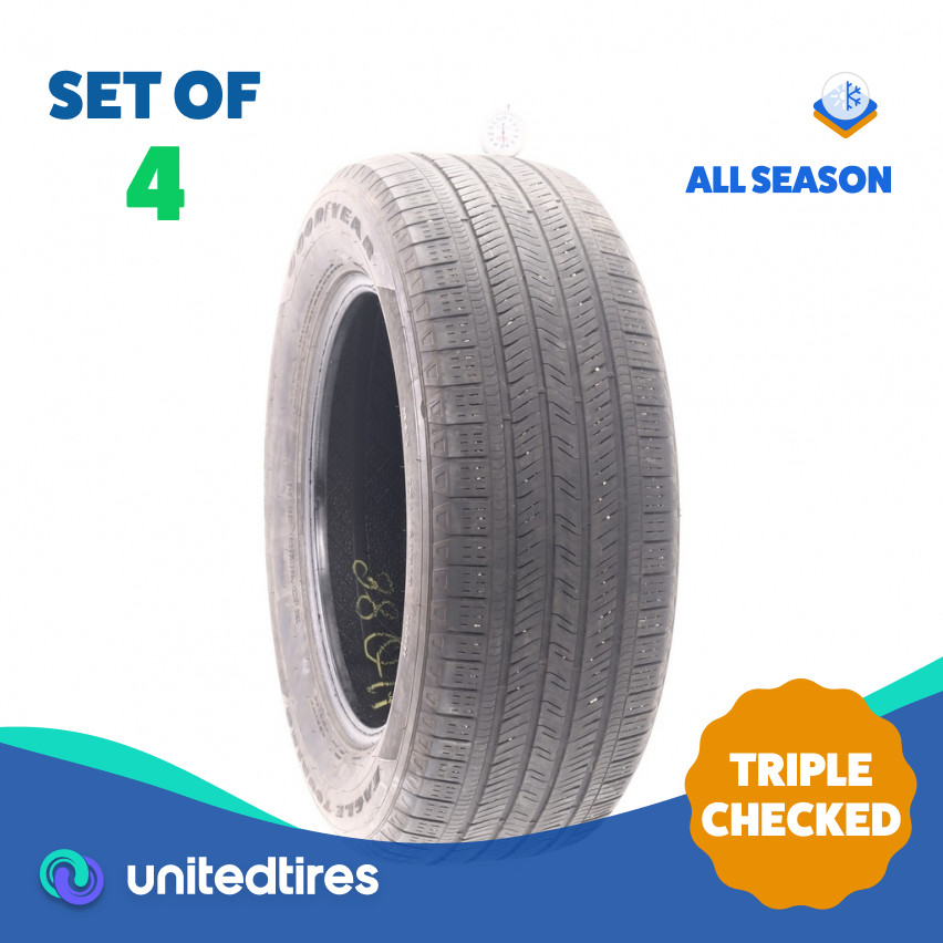 Set of (4) Used 255/60R18 Goodyear Eagle Touring 108H – 6.5-8.5/32 (19RHH)